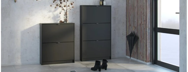 Skoskåp och skohyllor