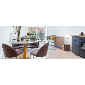 Art Deco og materialistisk indretning