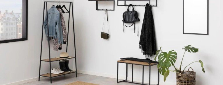 Tøjstativer med hylder