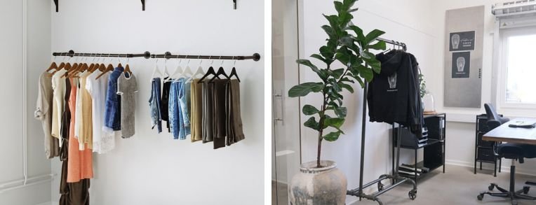 Tøjstativer af vandrør