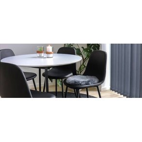 Sorte spisebordsstole