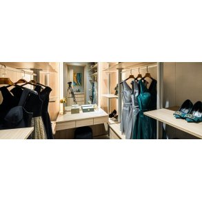 Walk in closet møbler