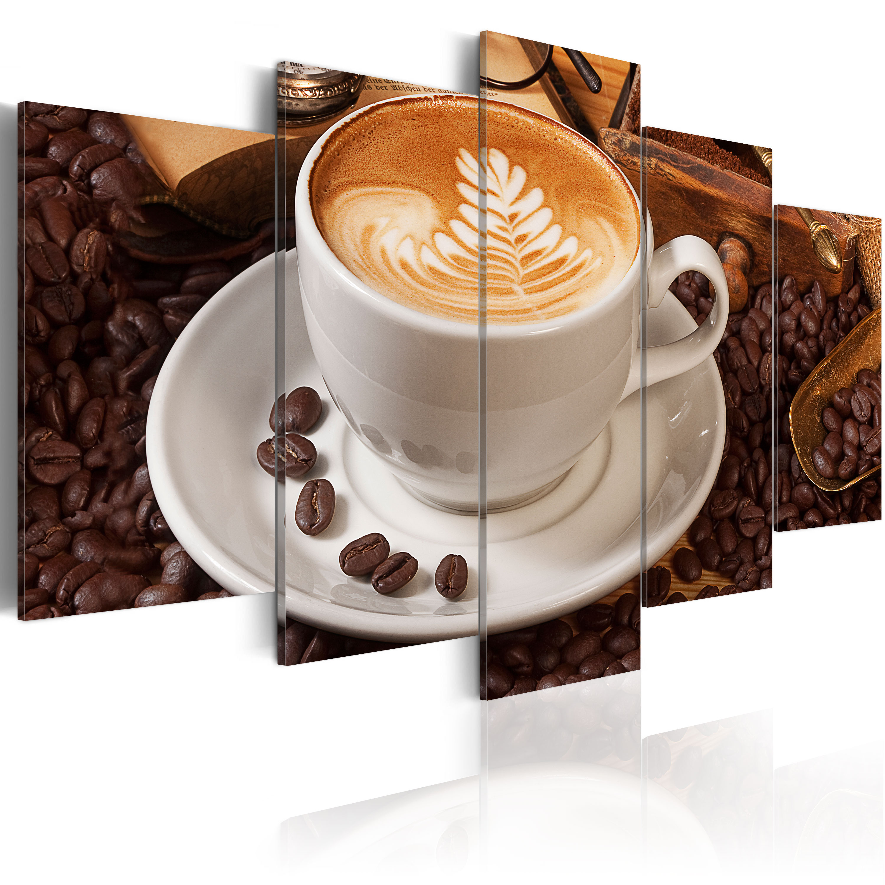 ARTGEIST Coffee in the morning - Billede af en kop kaffe trykt på lærred - Flere størrelser 100x50 thumbnail