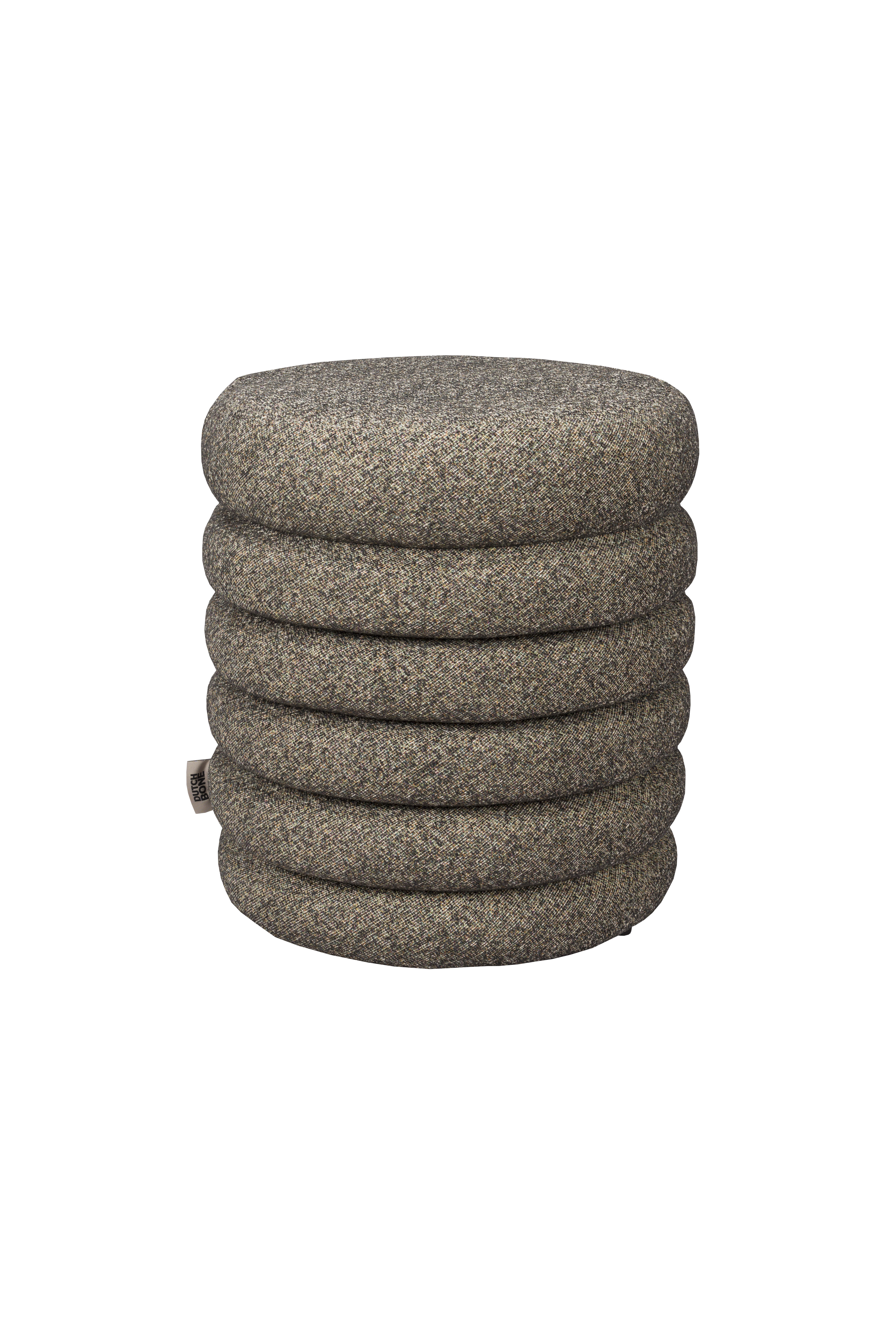 DUTCHBONE Taburet Fern Sort