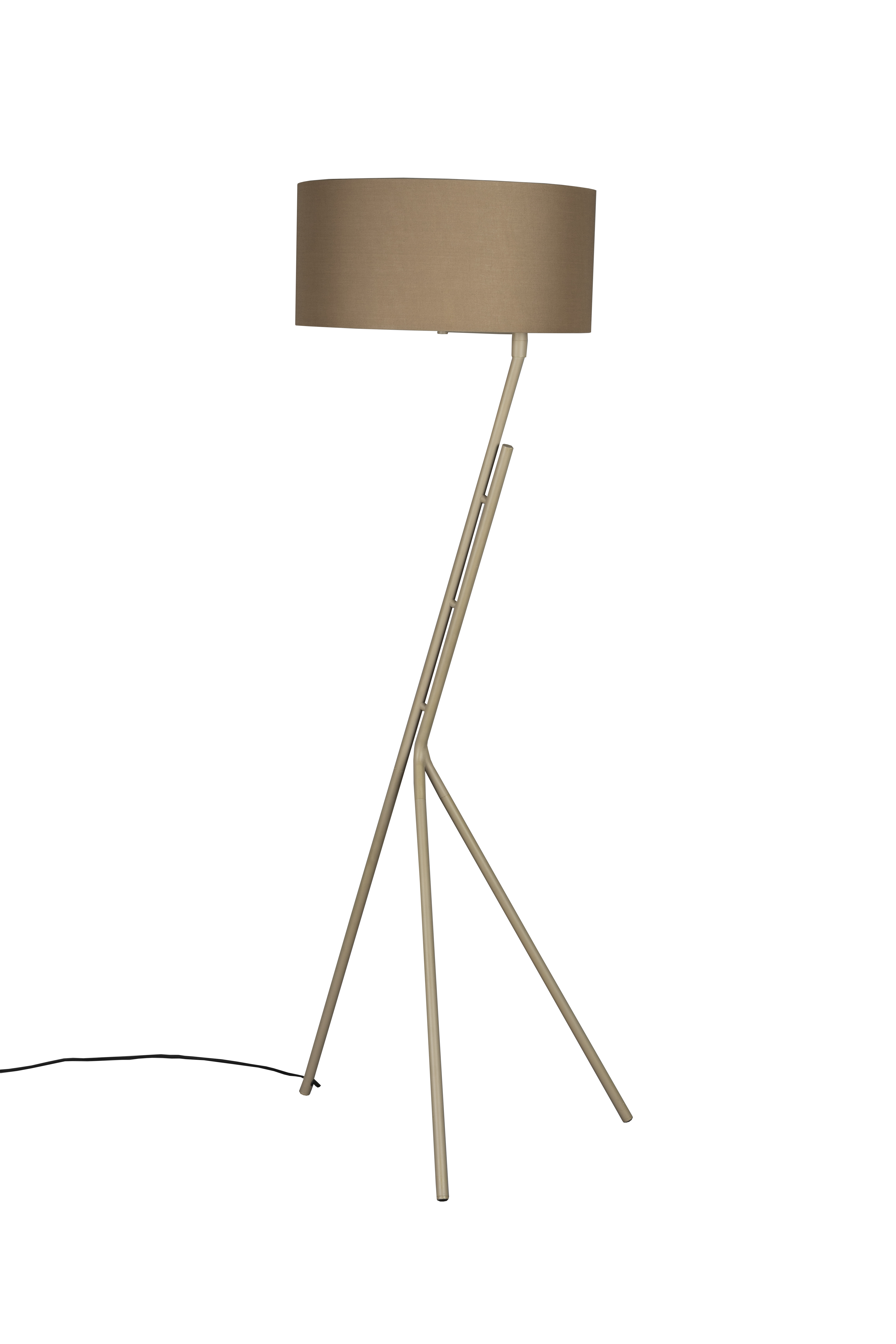DUTCHBONE Murphy gulvlampe - stof og beige metal