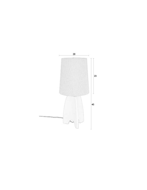 ZUIVER Bordlampe Saba