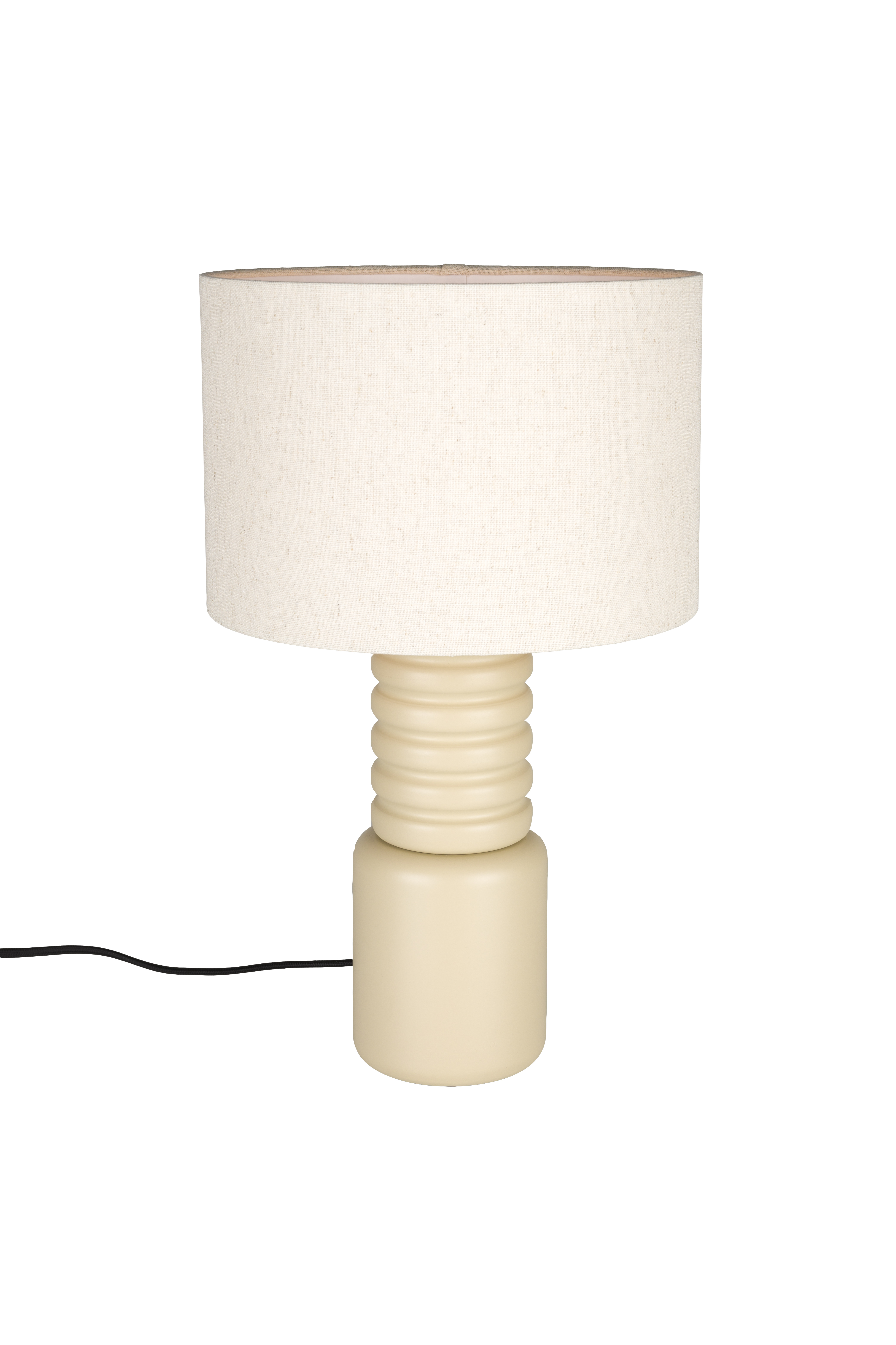 ZUIVER Six bordlampe - linned og beige jern