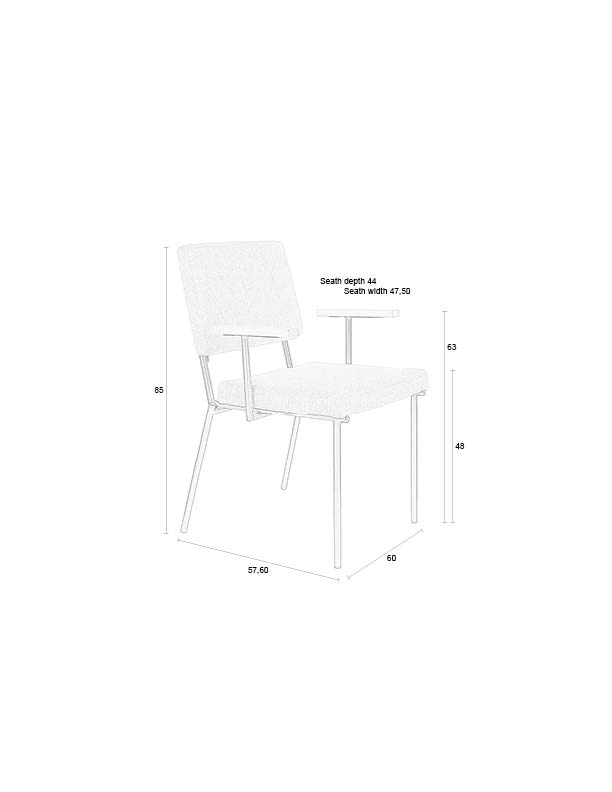 Zuiver Lænestol Fellow Off-white