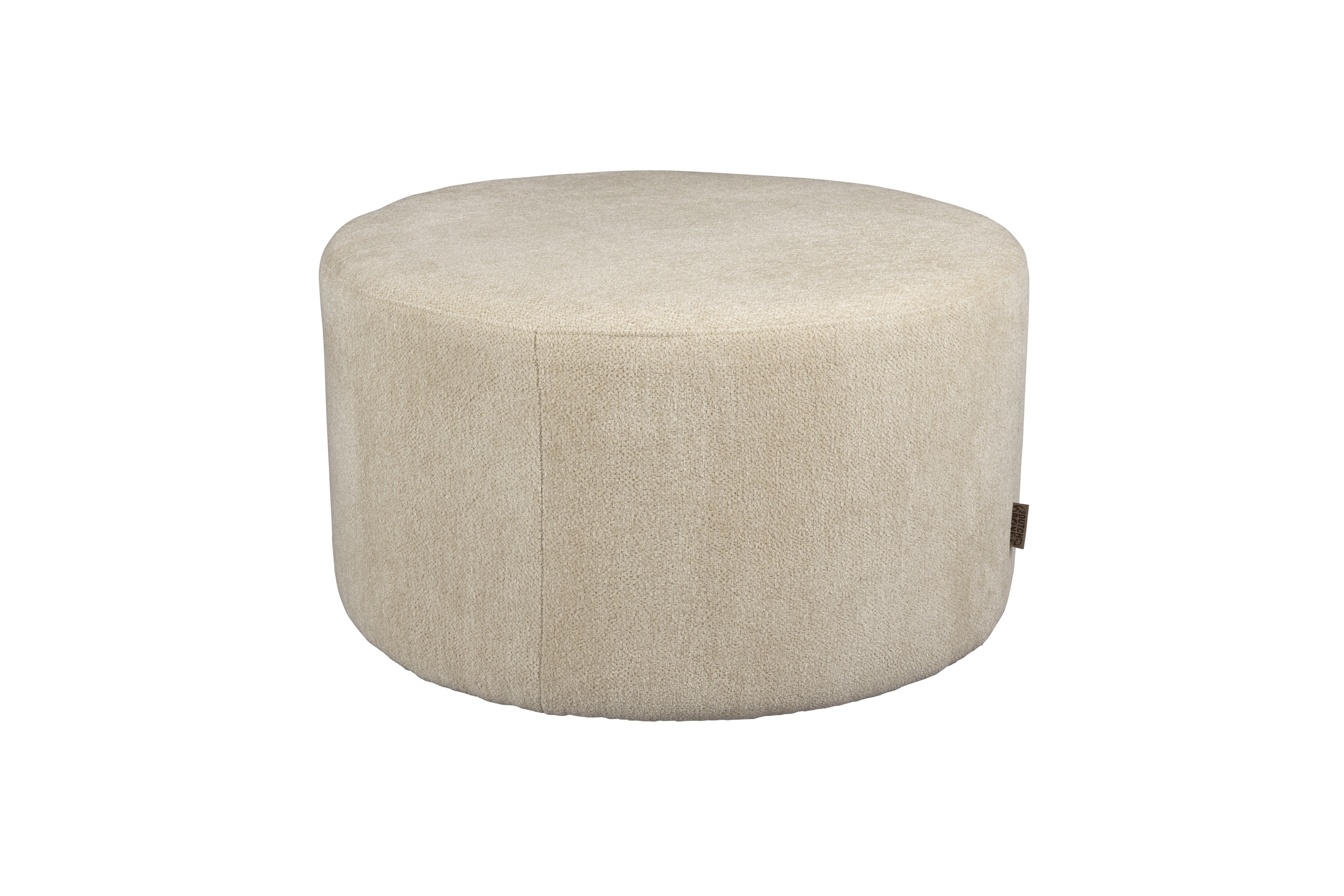 DUTCHBONE Puf Rocca Latte