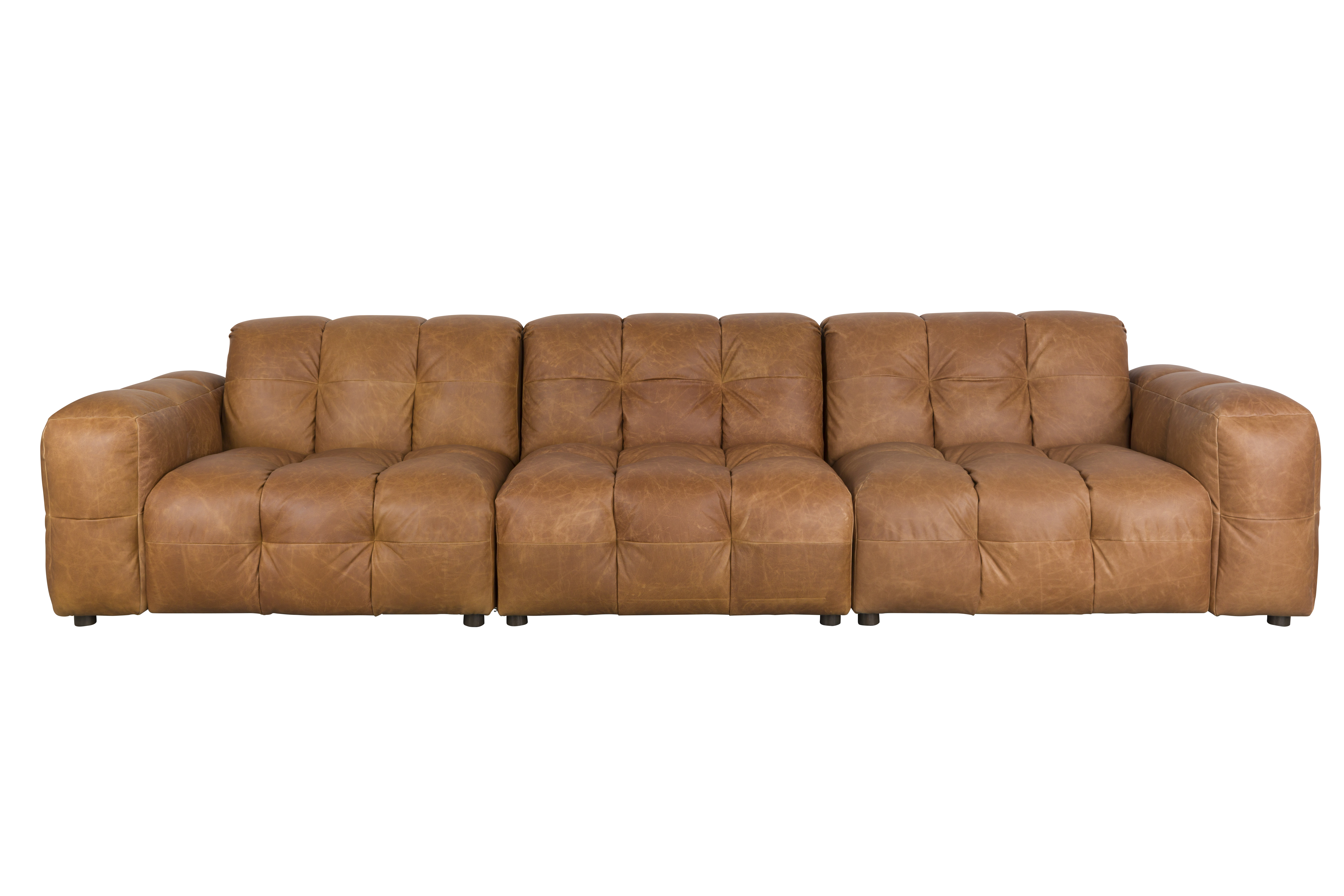 DUTCHBONE Sofa Hackman 4,5-personers Læder Cognac billede
