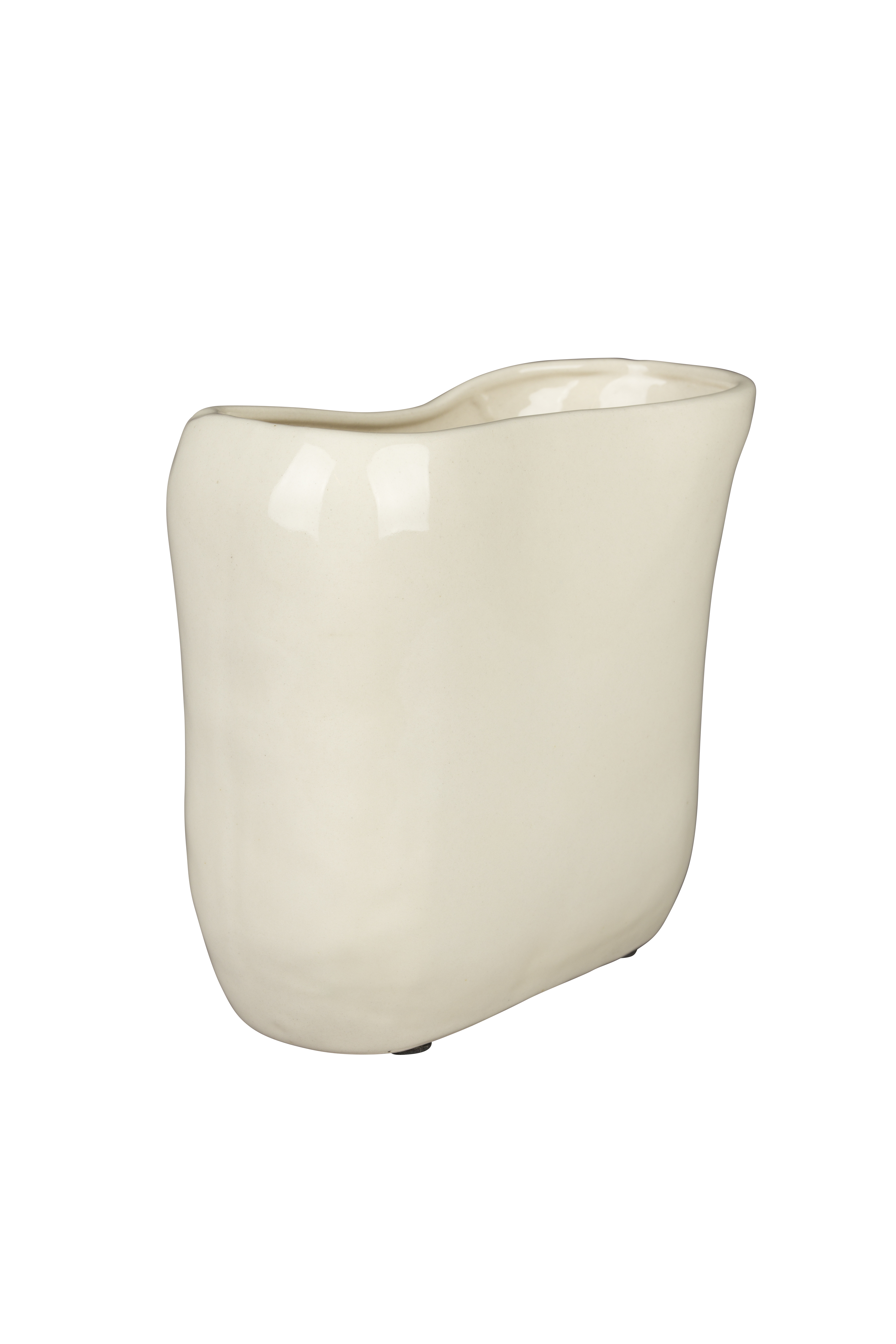 DUTCHBONE Edna vase, S - beige keramik