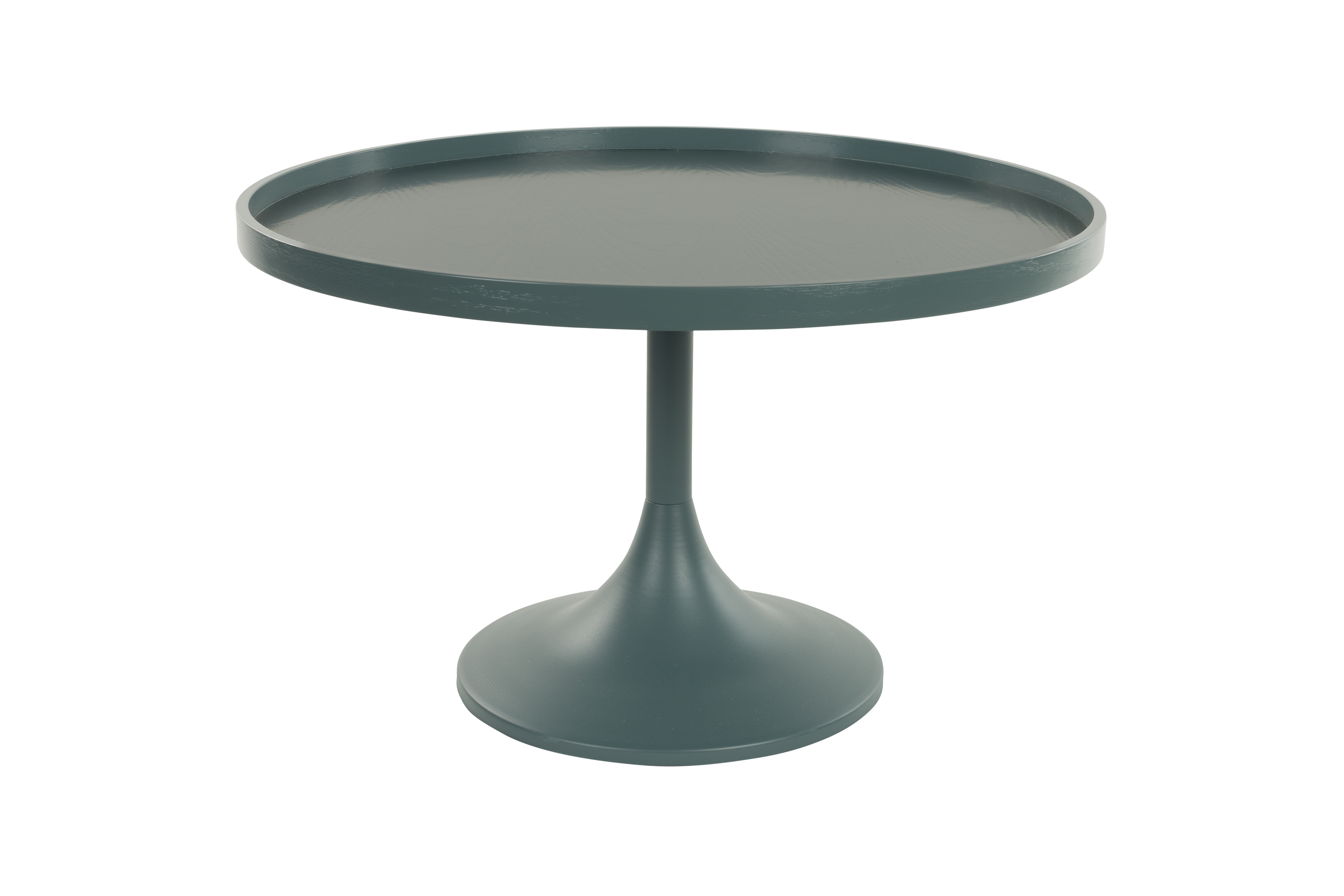 ZUIVER Jason sofabord, rund - blå MDF og stål (Ø69) billede