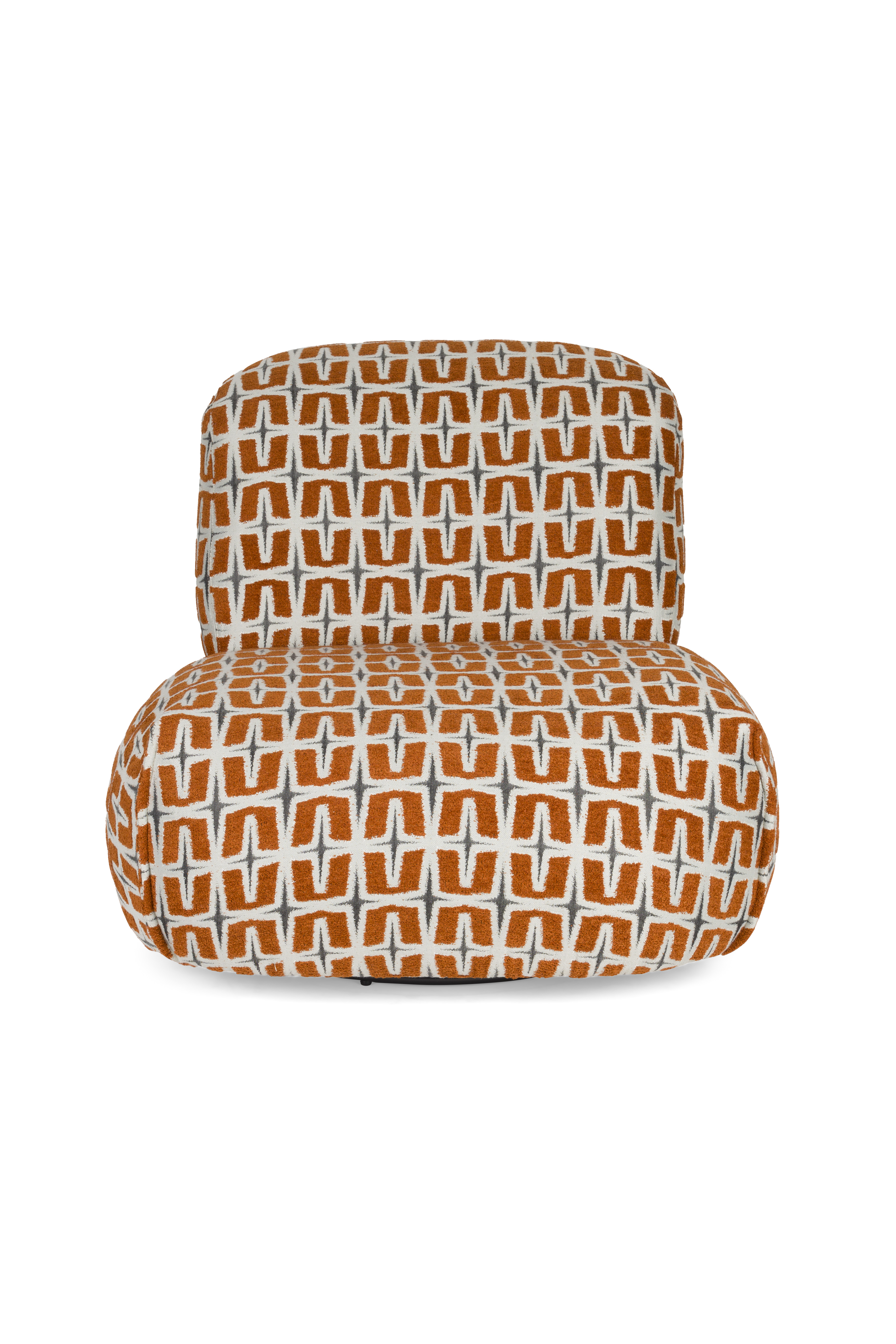 BOLD MONKEY Loungestol Ritz Beige Brændt Orange