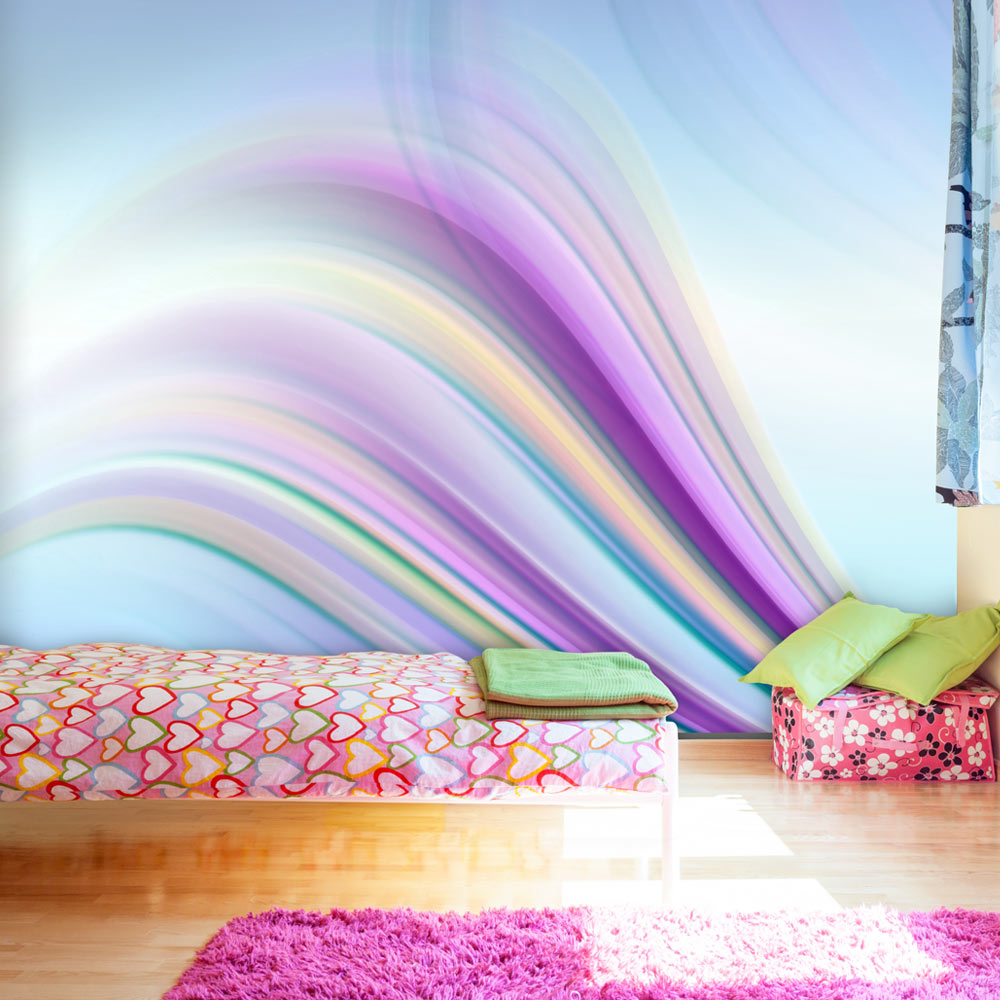Billede af Artgeist Fototapet - Rainbow abstract background, abstrakt regnbue (flere størrelser) 400x309
