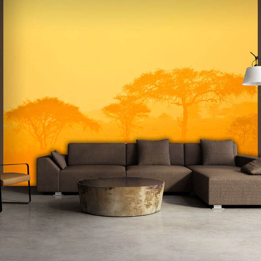 ARTGEIST Fototapet - Orange savanna (flere størrelser) 200x154
