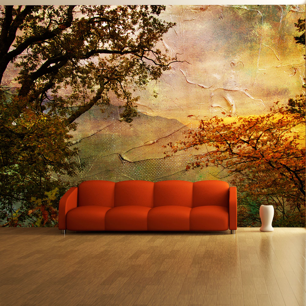 ARTGEIST Fototapet - Painted autumn, Foråret tegnet (flere størrelser) 200x154