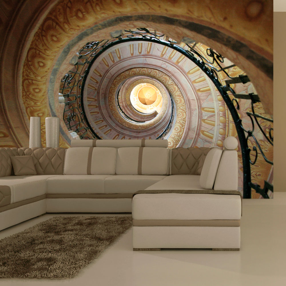 ARTGEIST  Fototapet af Decorative spiral stairs (flere størrelser) 200x154