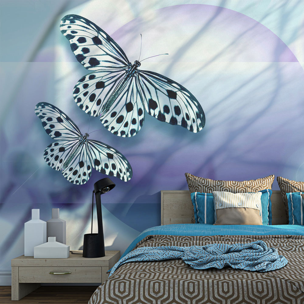 ARTGEIST - Fototapet med sommerfugle i blå nuancer - Flere størrelser 200x154