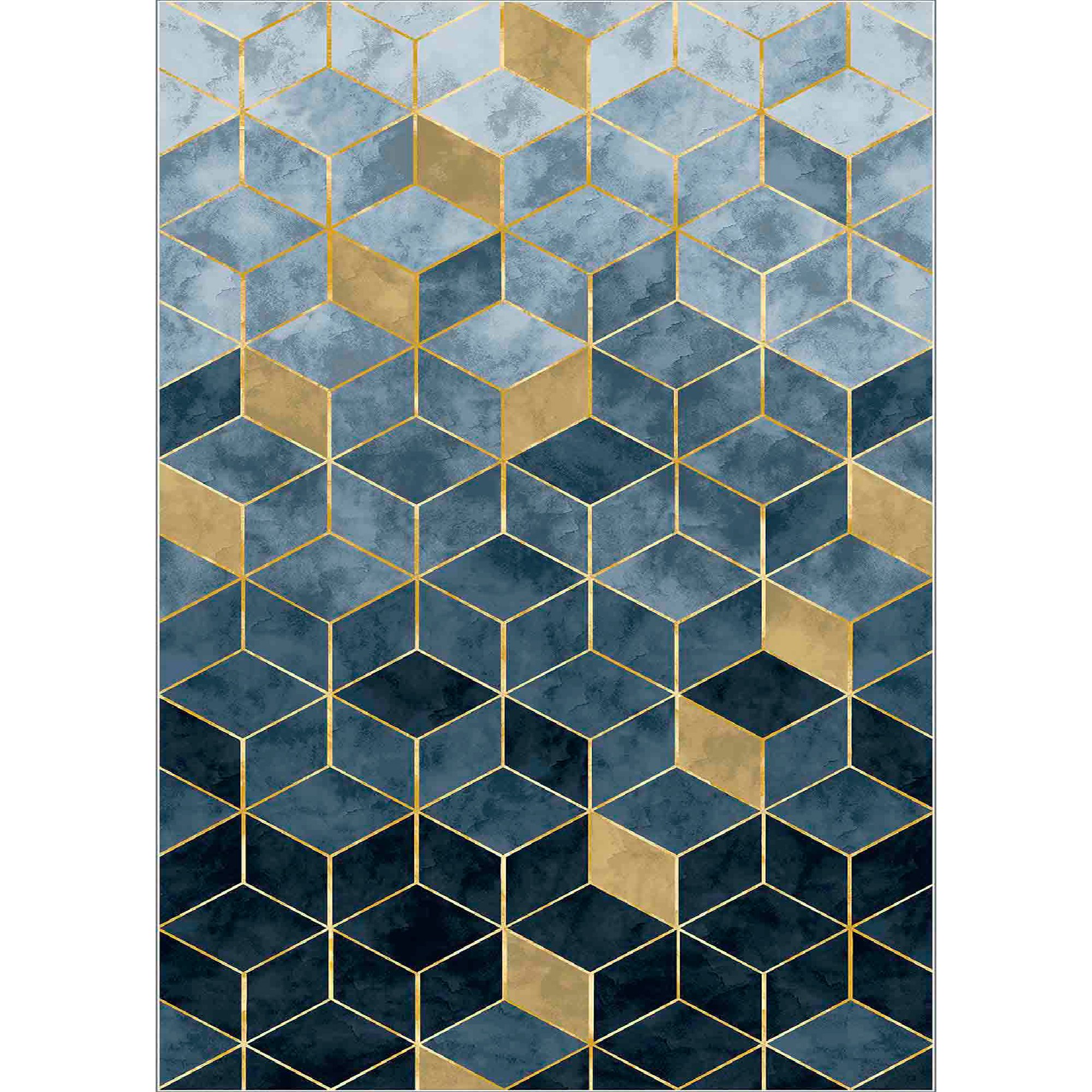 Billede af TEPPI EXFAB215 gulvtæppe, rektangulær - multifarvet polyester (160x230)