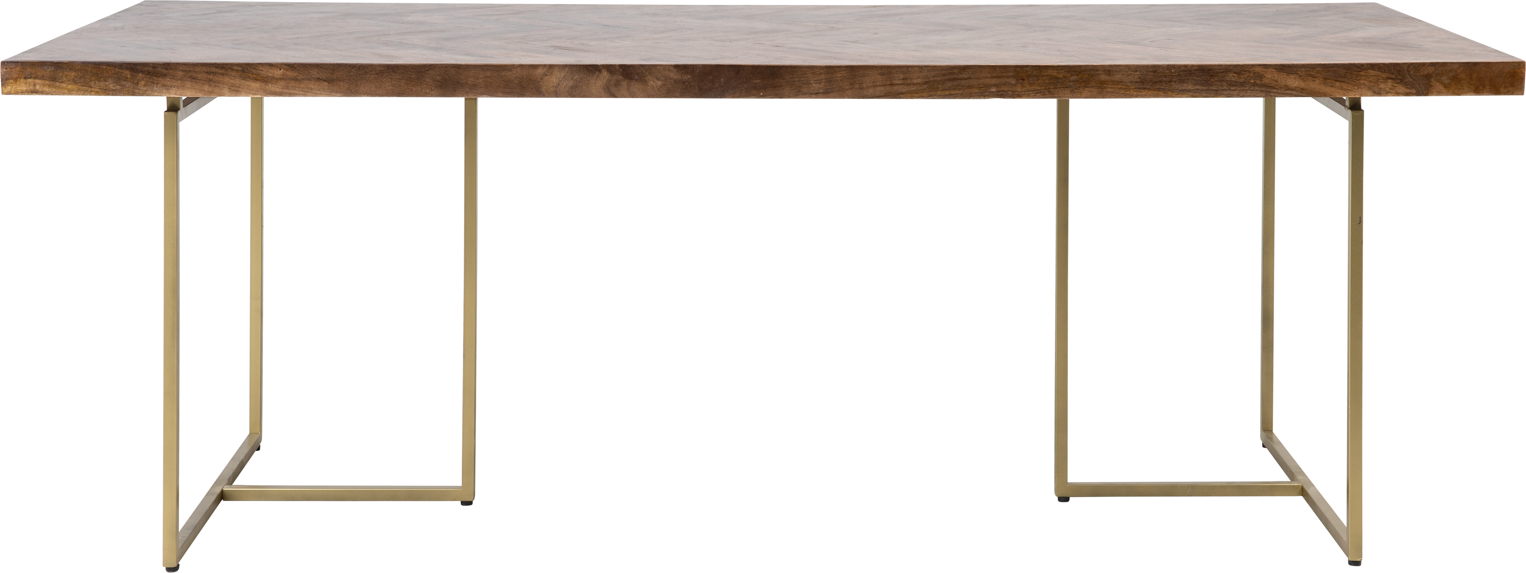 KILROY INDBO North spisebord, m. sildebensmønter, rektangulær - brun akacietræ (180x90)