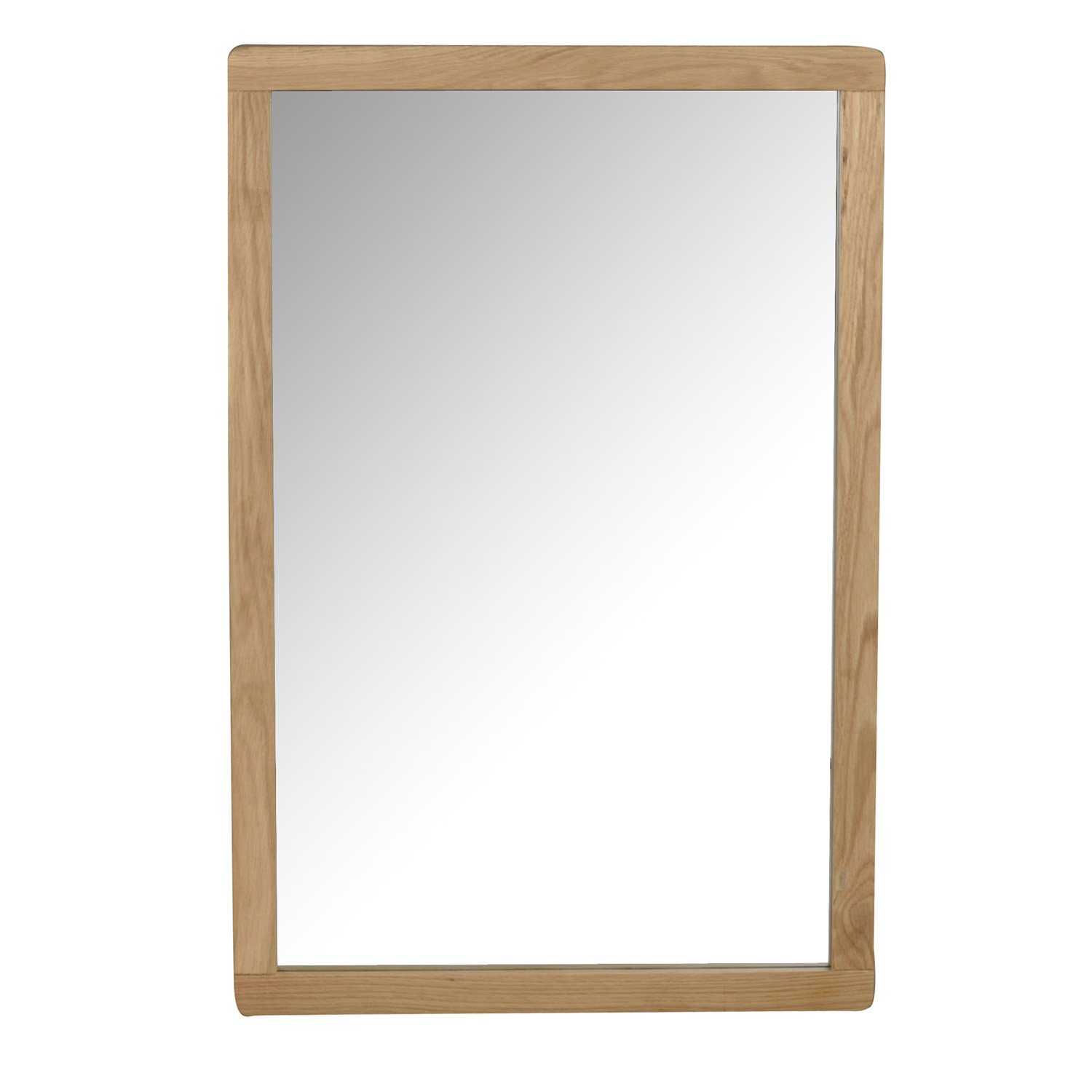 ROWICO rektangulær Methro vægspejl - spejlglas og natur eg (90x60) thumbnail