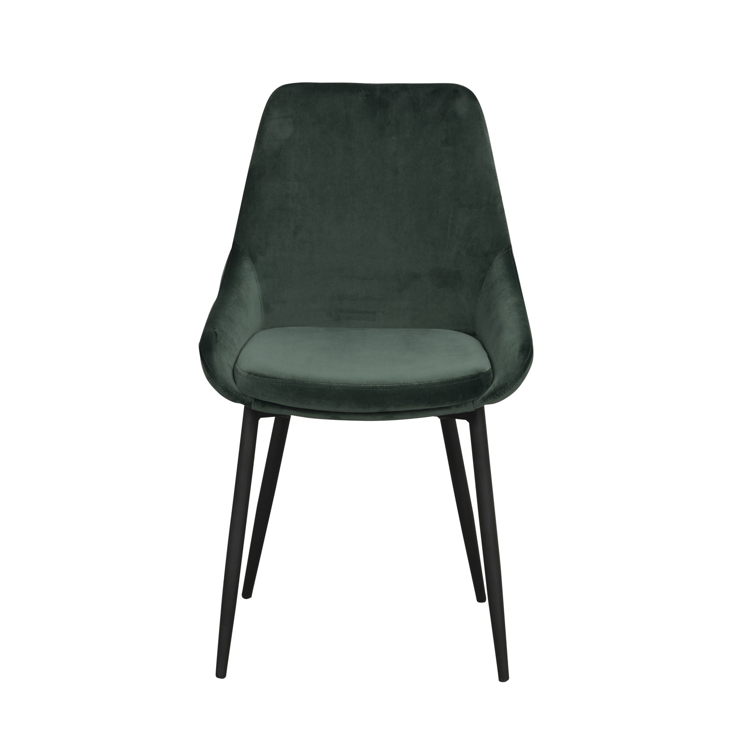 ROWICO Sierra spisebordsstol - grøn polyester og sort metal