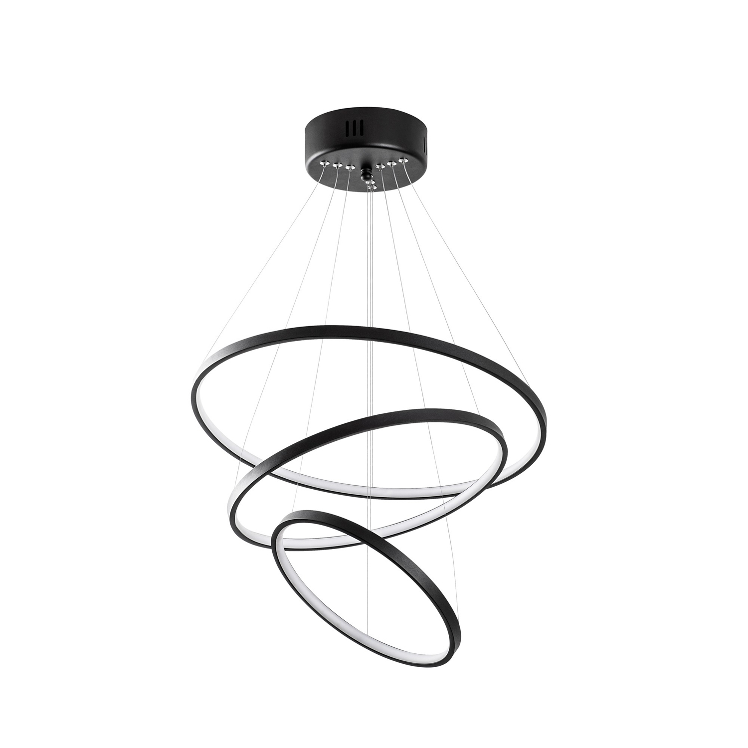 Lumi Simit Loftlampe Sort Metal