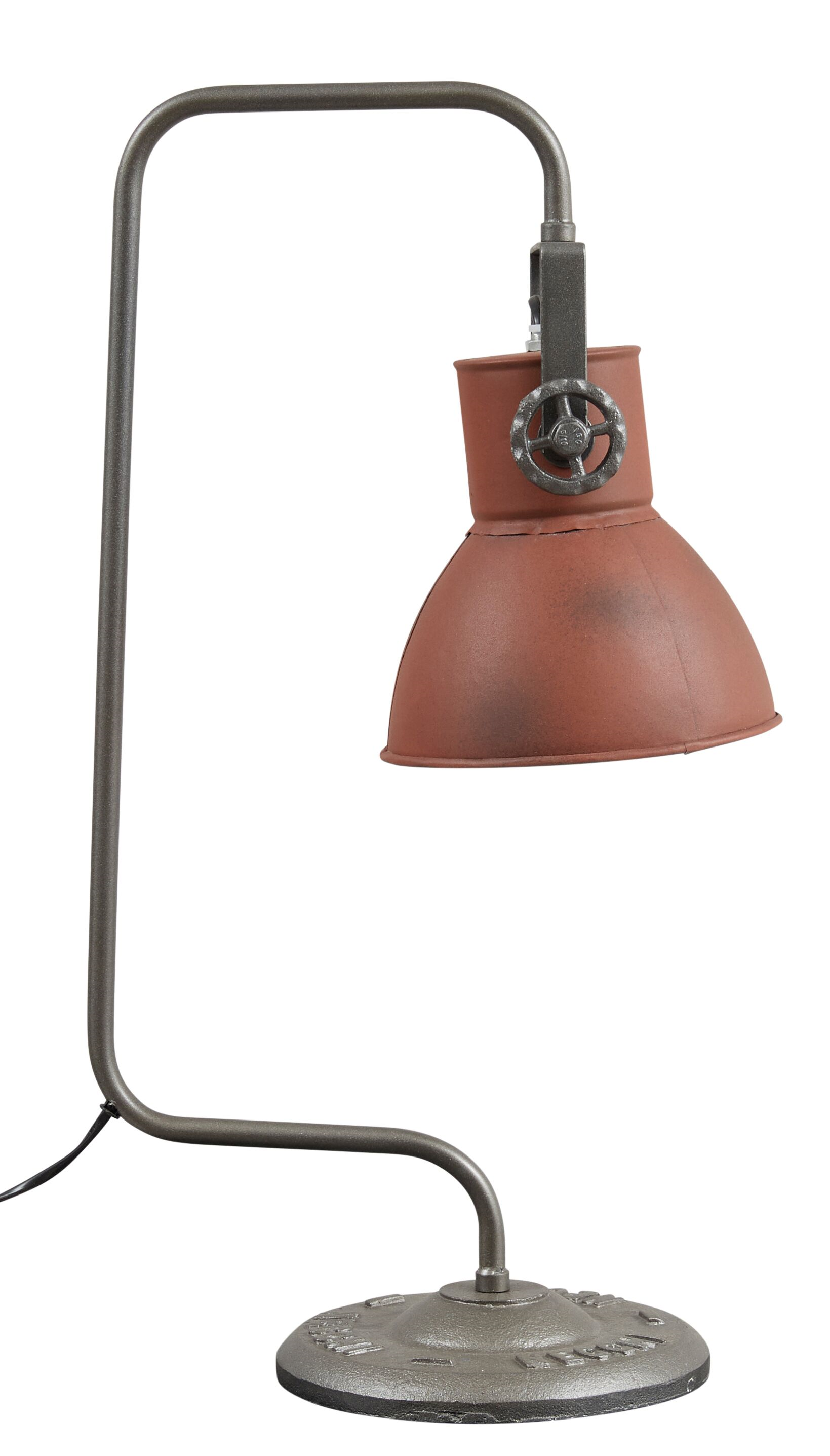 2: KILROY INDBO Lamp #20830 bordlampe - cognac læder og jern