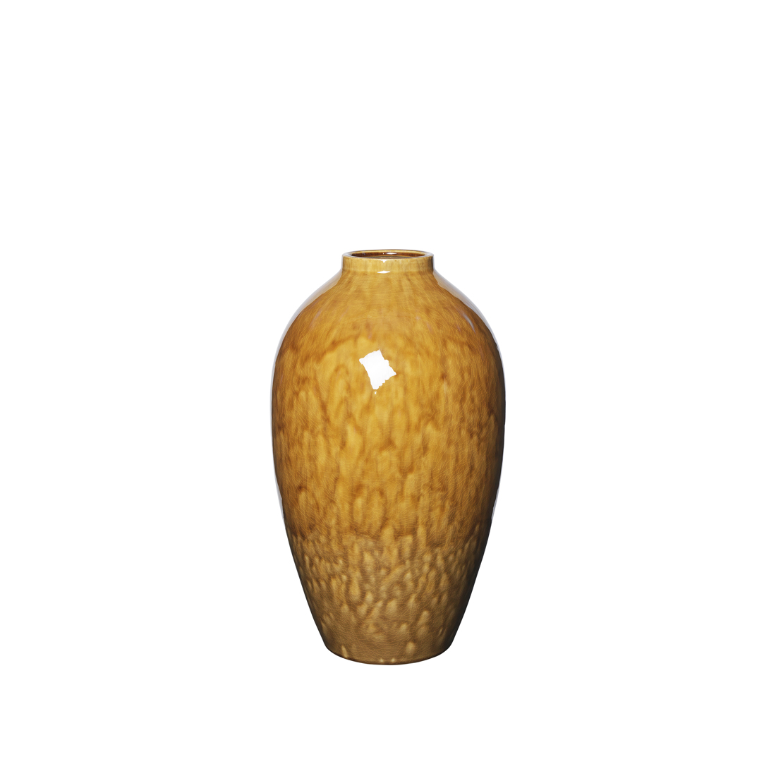 BROSTE COPENHAGEN Ingrid vase L, rund - cinnamon sand keramik