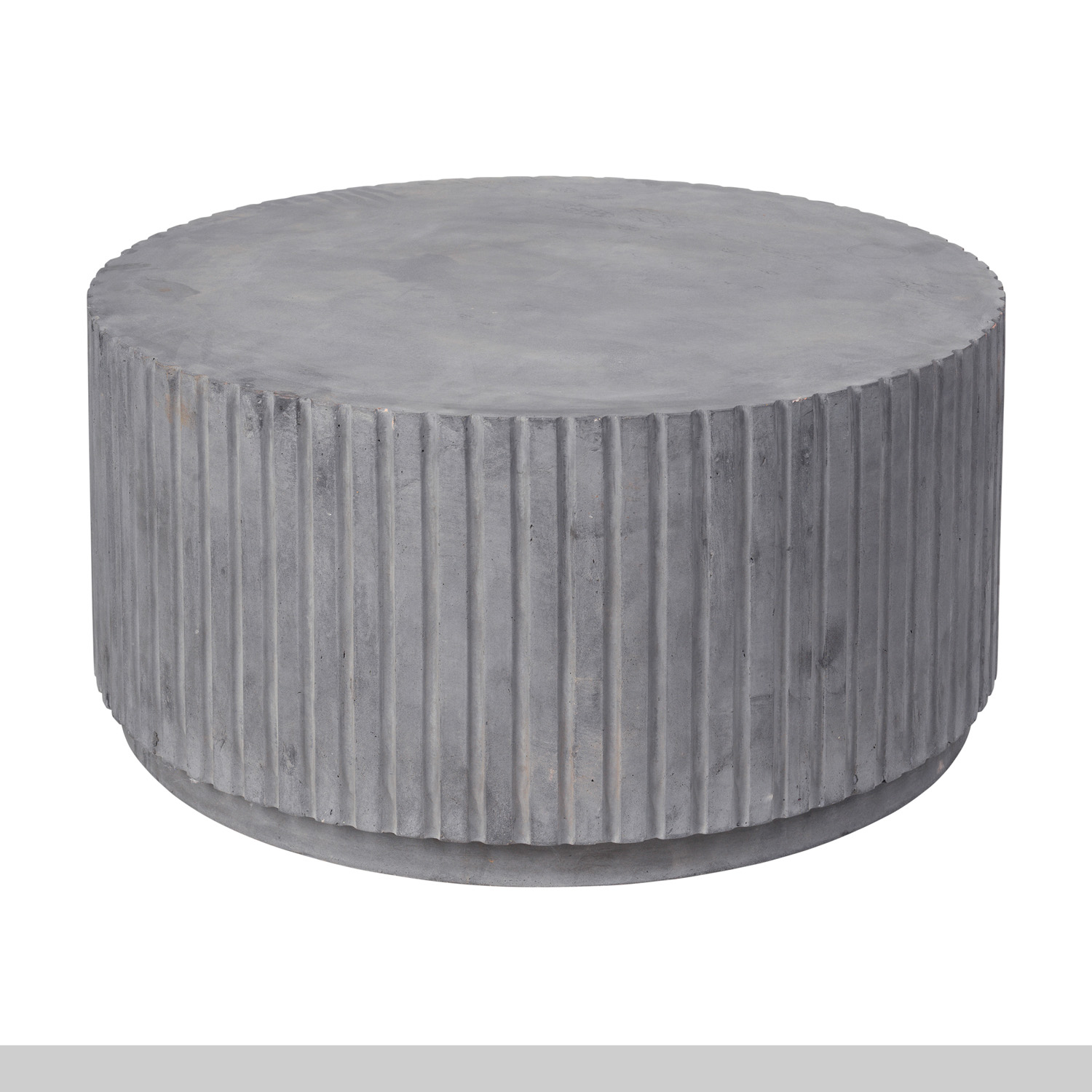 5: BROSTE COPENHAGEN Rillo sofabord, rund - grå fibercement (Ø75)