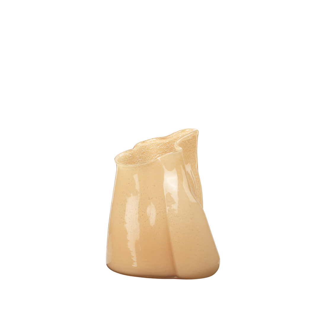 BROSTE COPENHAGEN Billie vase - golden gul glas