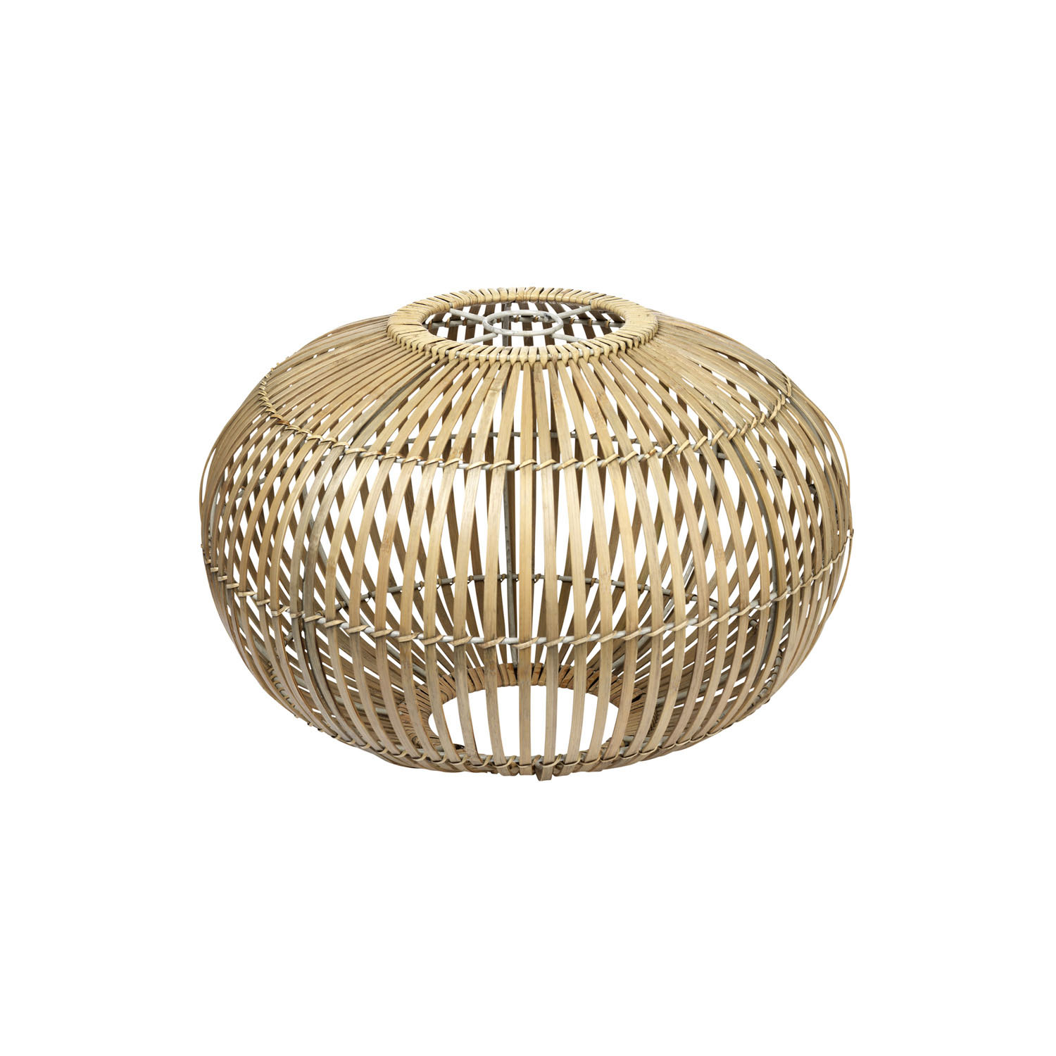 BROSTE Zep lampskärm, rund - naturlig bambu