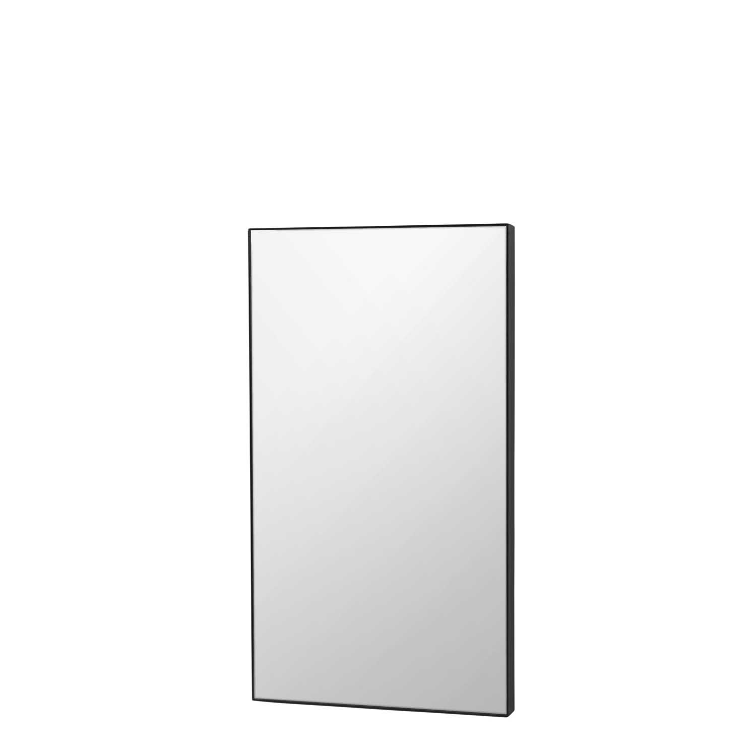 Billede af BROSTE COPENHAGEN Complete vægspejl - klar/sort spejlglas/metal, rektangulær (110x60)