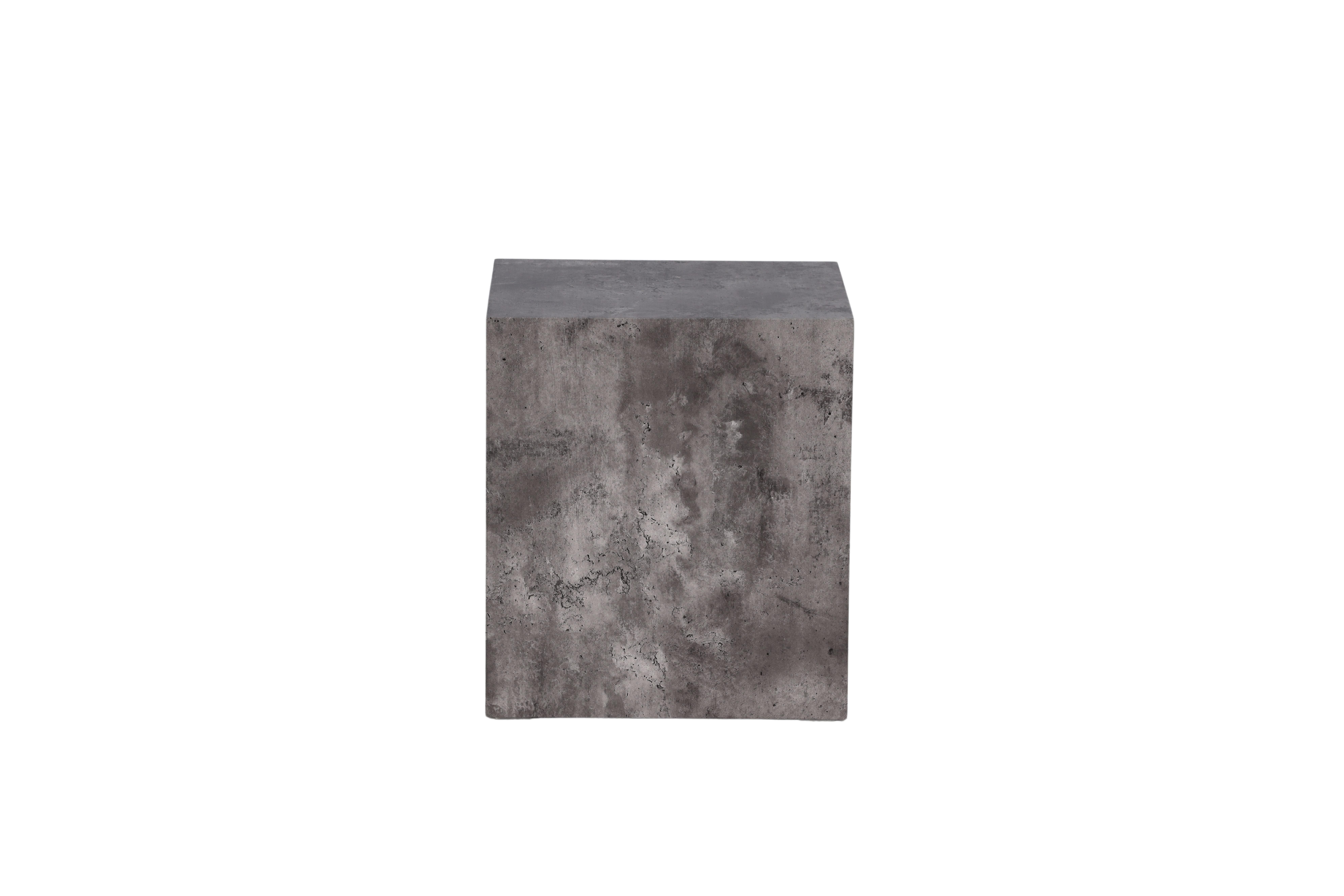 VENTURE DESIGN York High sofabord, kvadratisk - mørkegrå marmormønstret MDF (40x40)