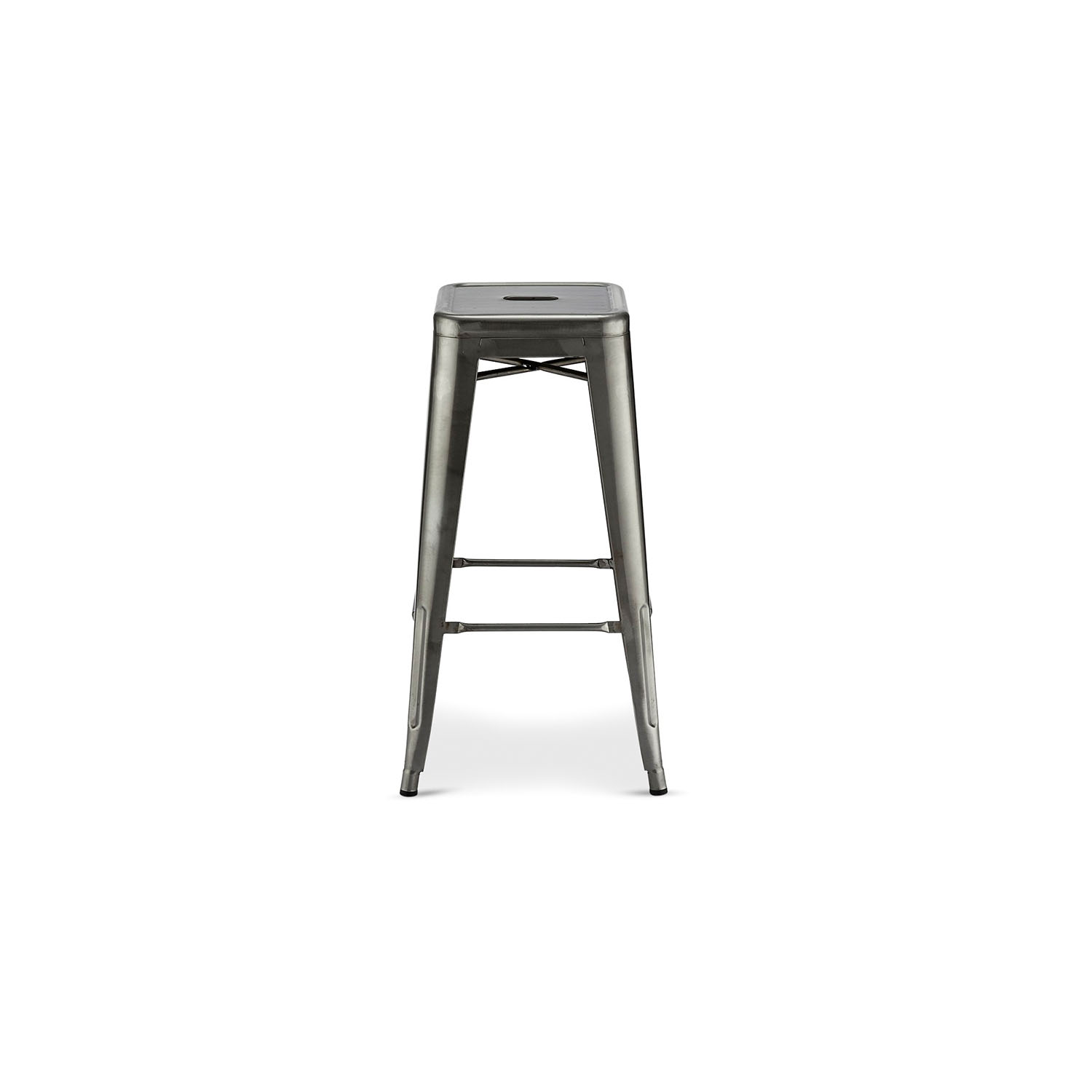 Korona barstol - sølvfarvet metal thumbnail