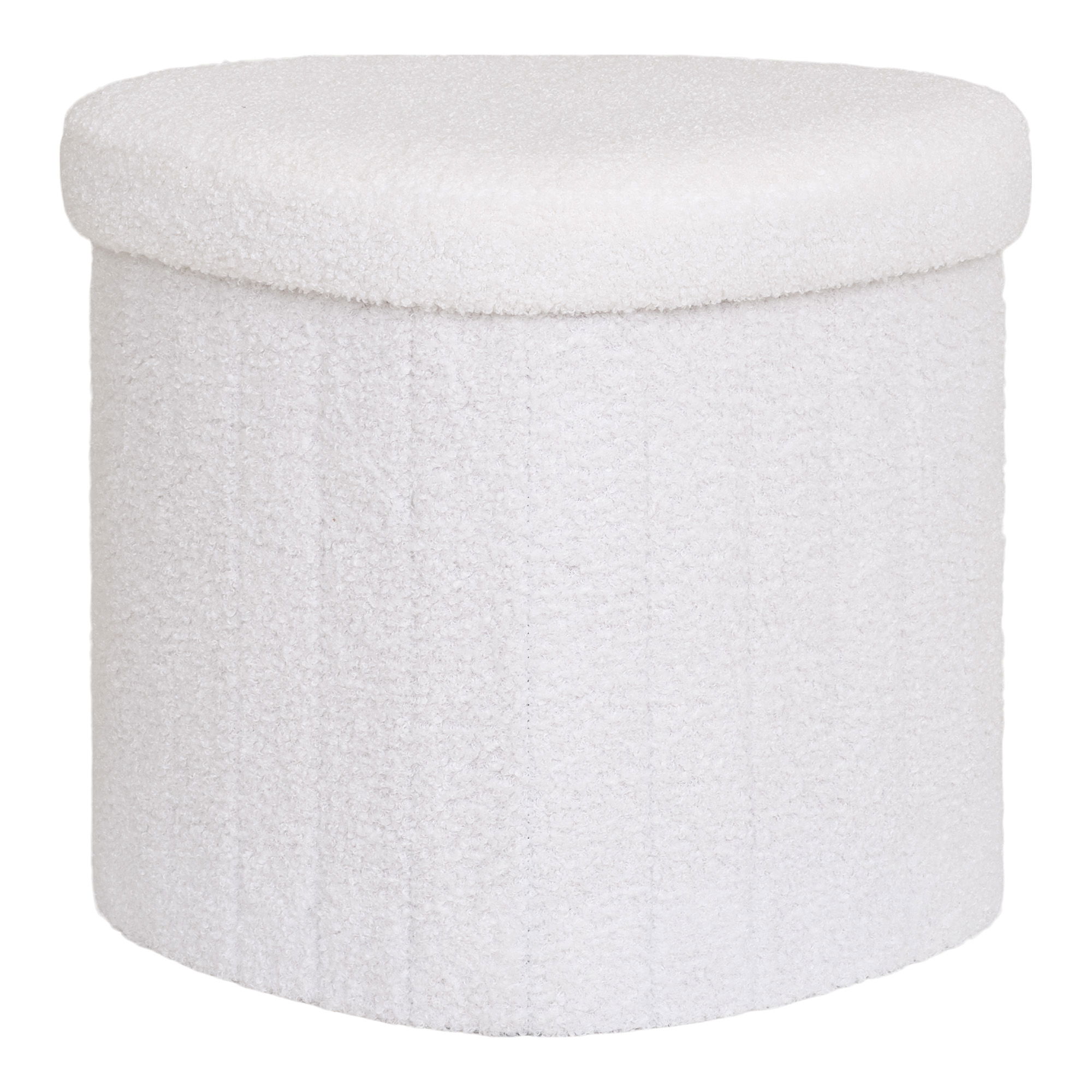 house nordic medford sittpuff - sittpuff, teddy, vit, hn131042,5x36,5 cm