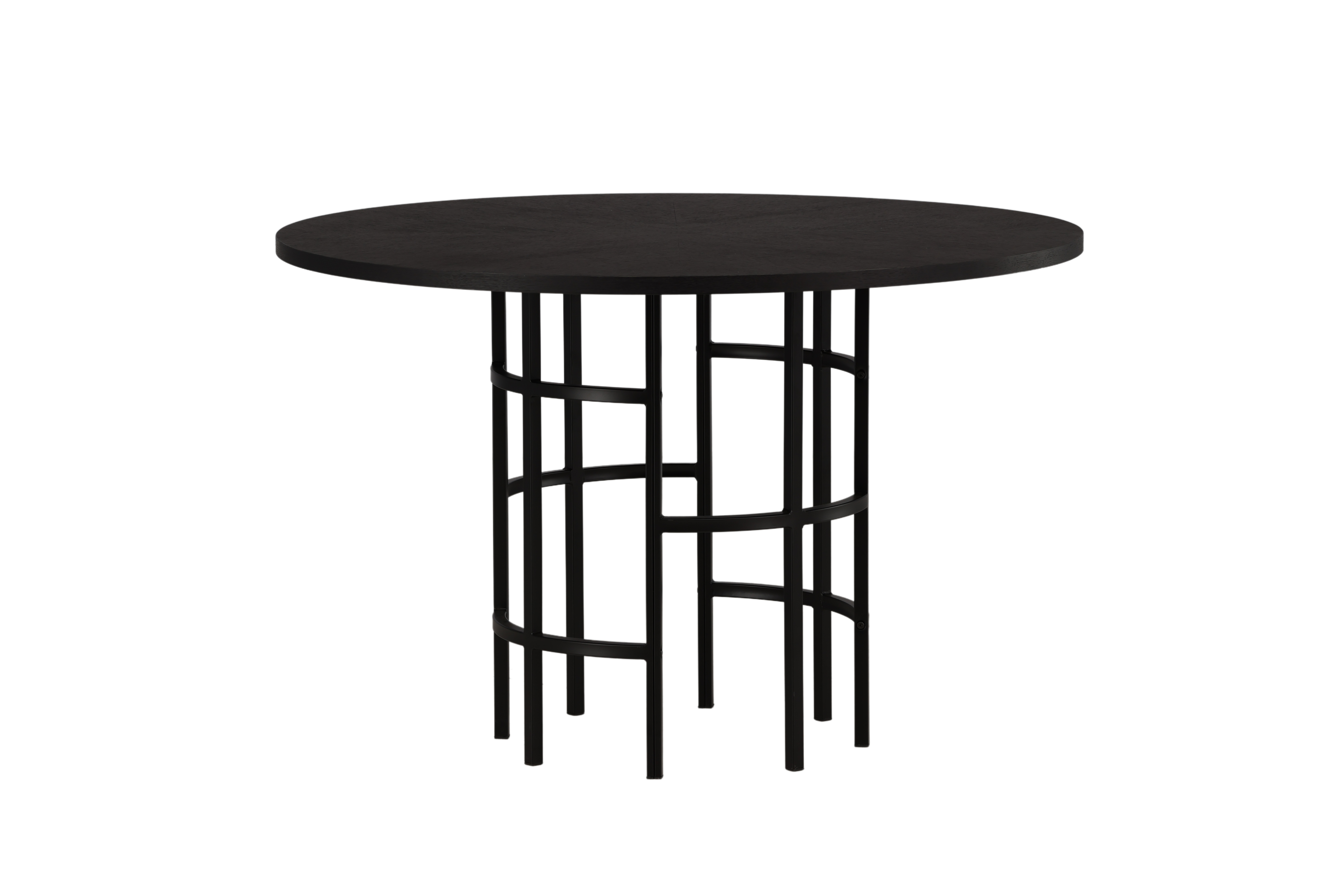 VENTURE DESIGN Copenhagen matbord, runt - svart faner (Ø115)