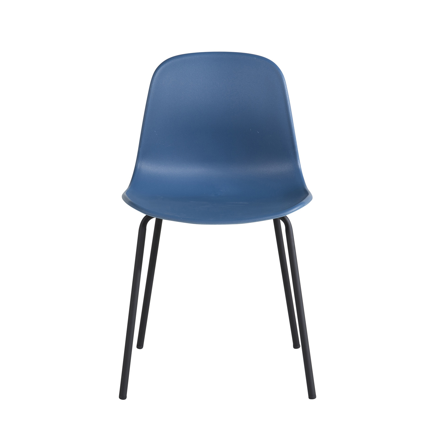 VENTURE DESIGN Arctic spisebordsstol  blå plastik og sort metal