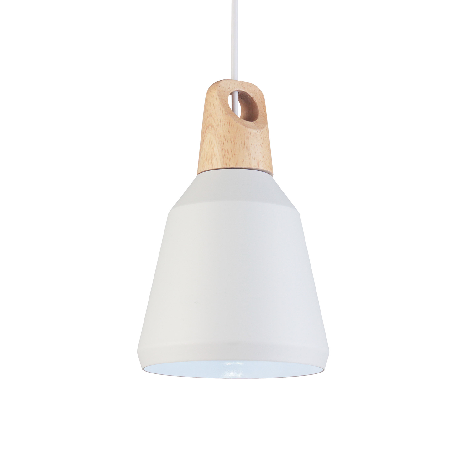 VENTURE DESIGN Nao loftlampe - natur træ og hvid aluminium