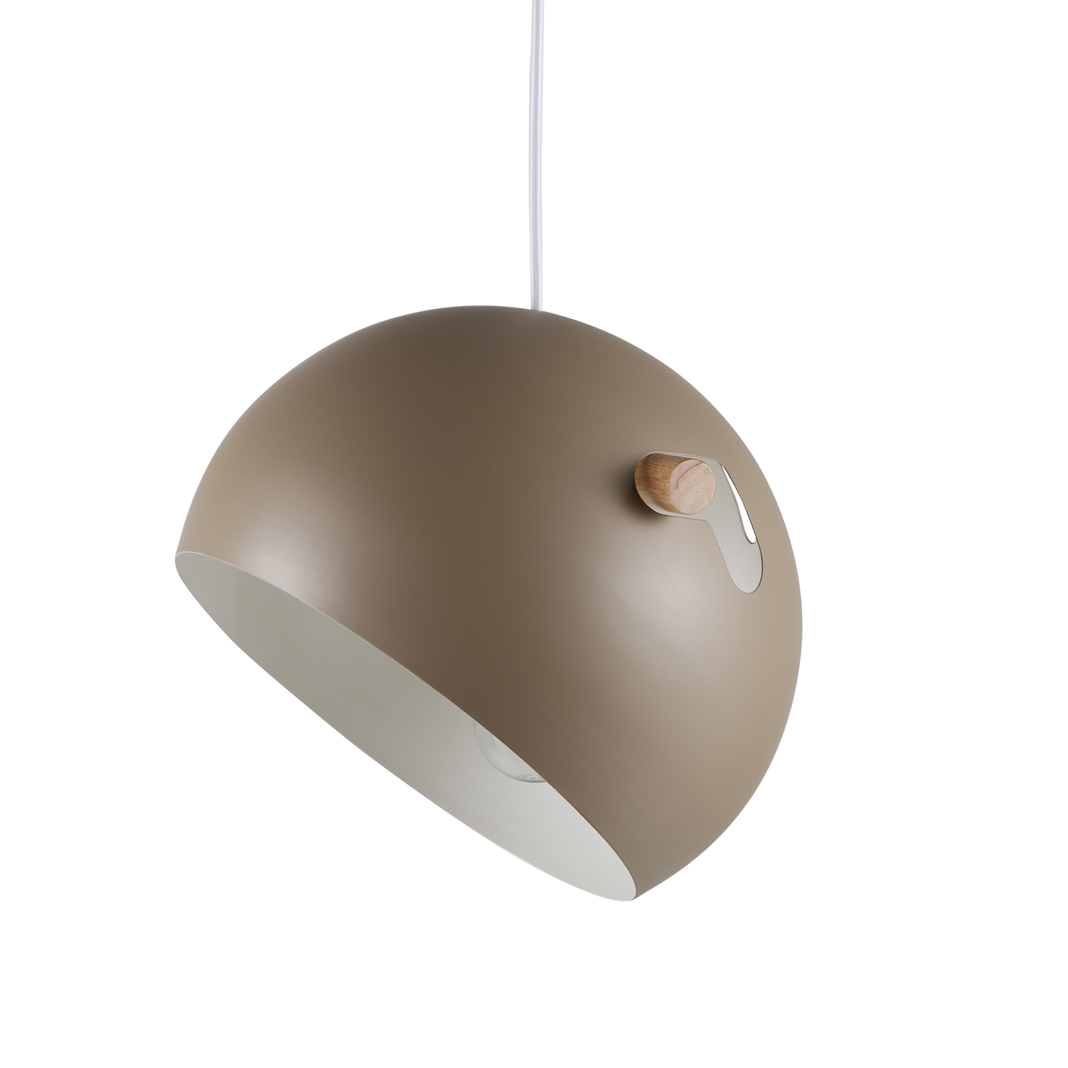 VENTURE DESIGN Tubbie loftlampe - natur træ og beige jern