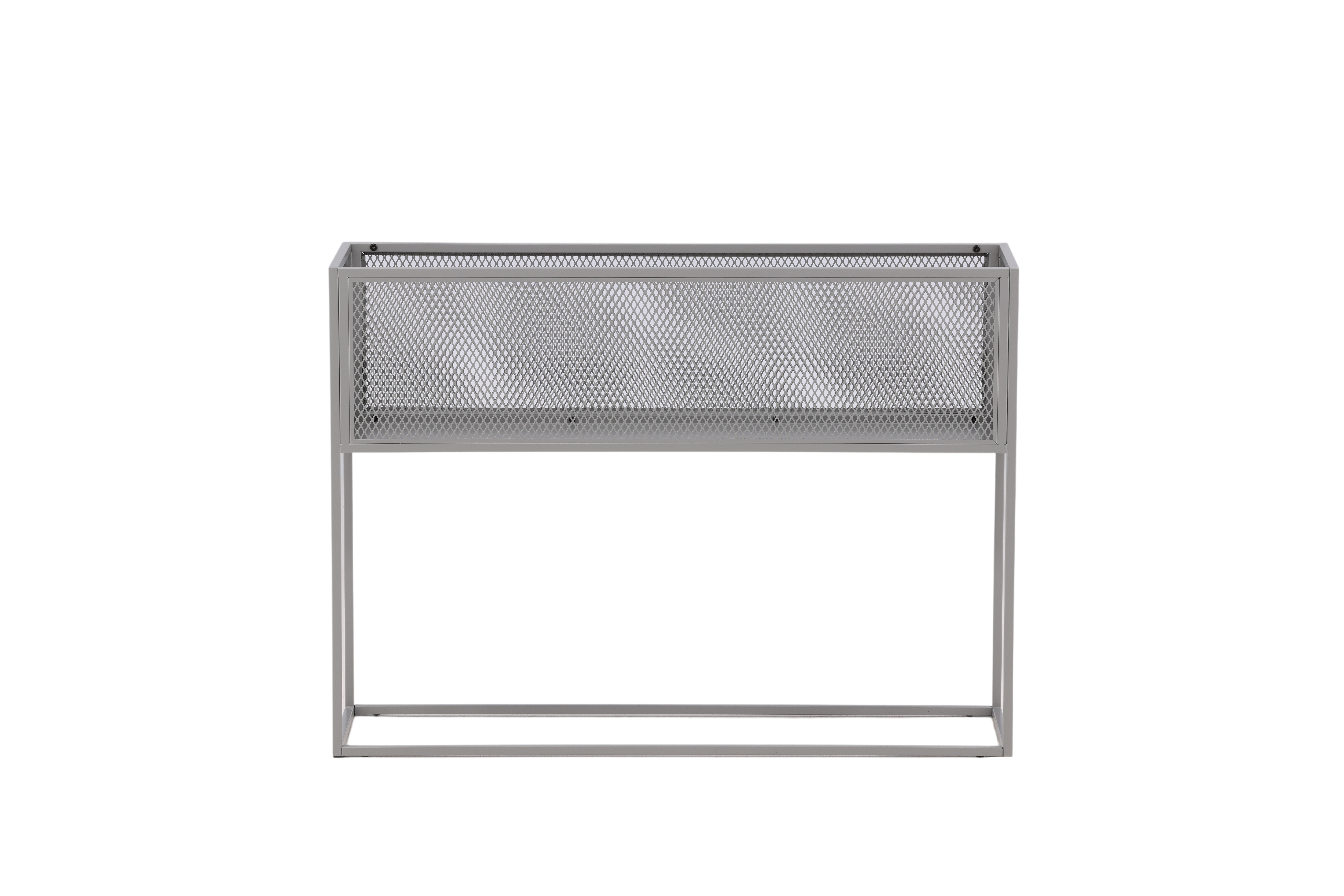 VENTURE DESIGN Netz sidebord, rektangulær - grå stål (110x30)