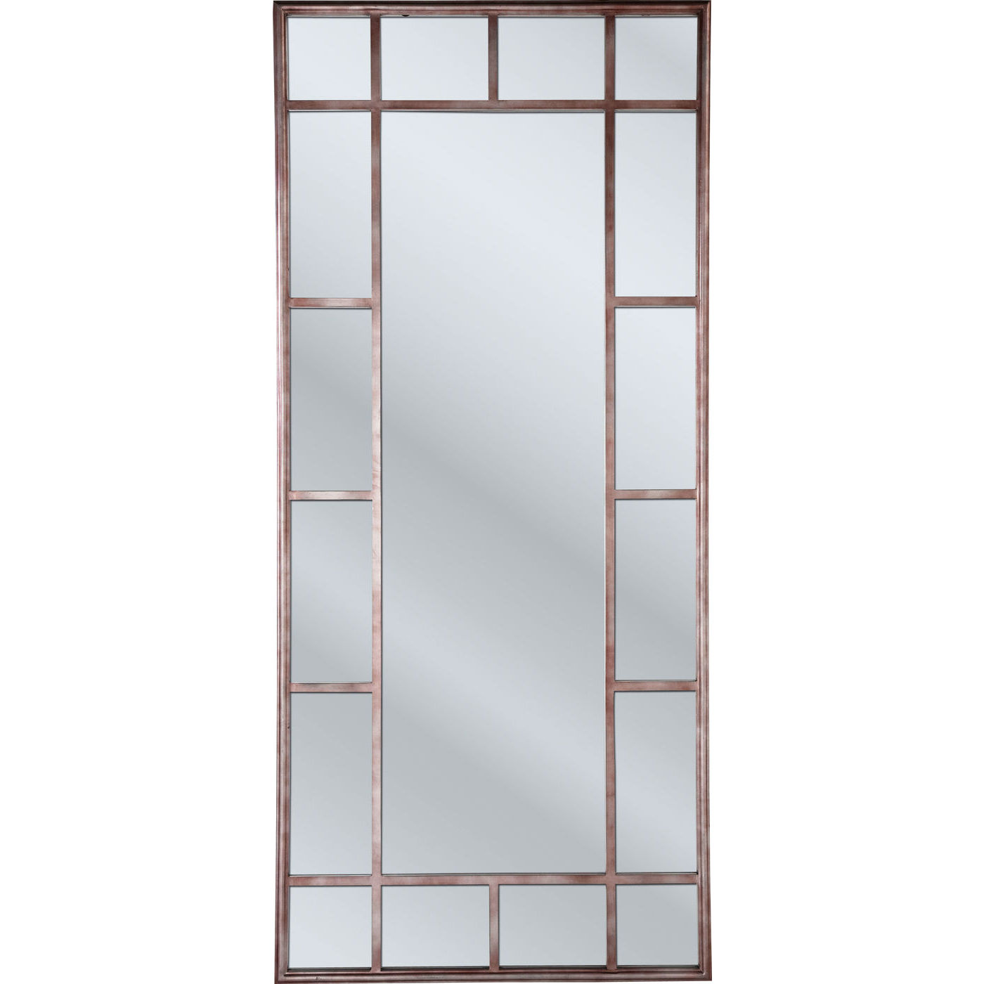4: KARE DESIGN Spejl, Window Iron 200x90cm, pulverlakeret stål, rustent antikt look