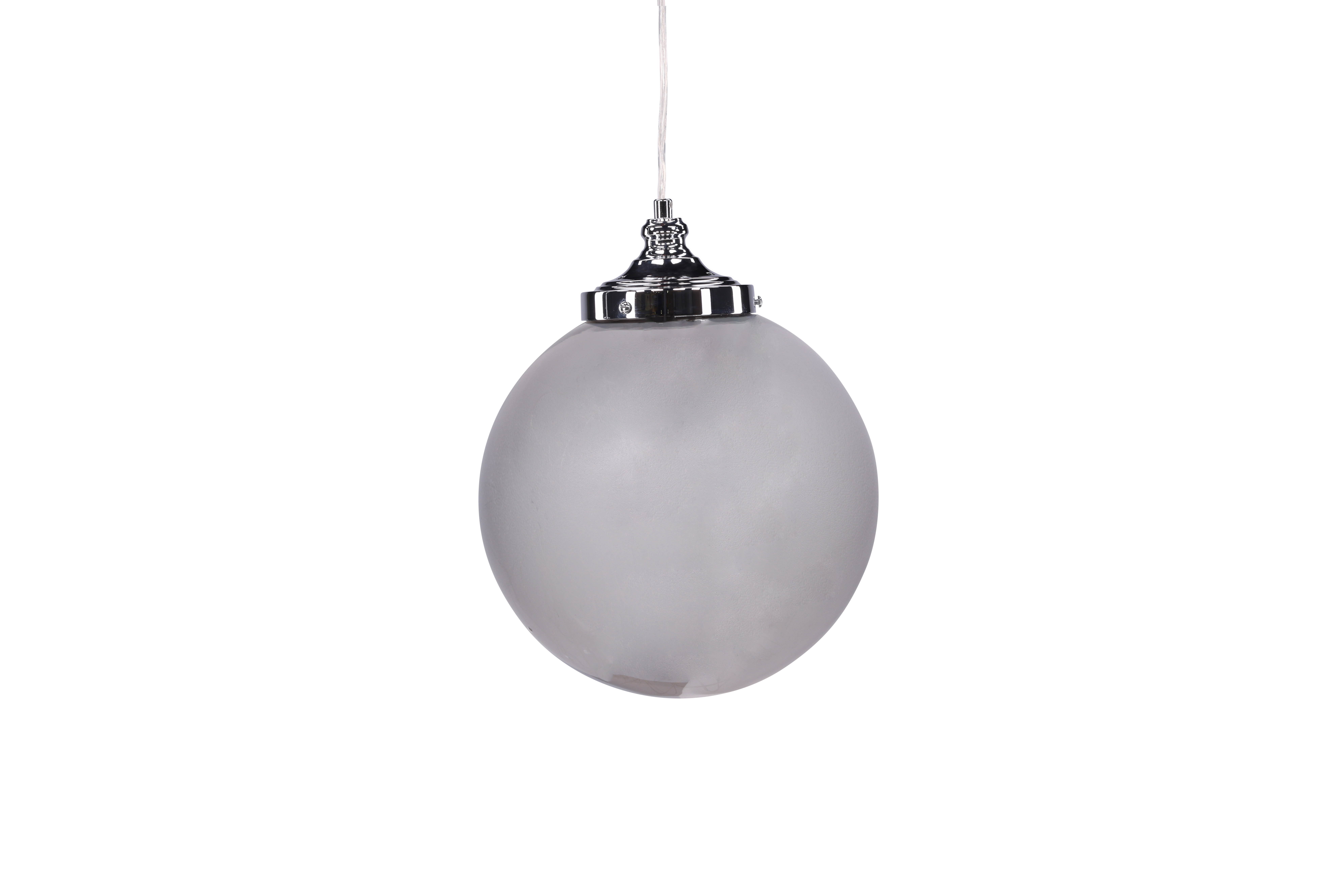 VENTURE DESIGN Lemans loftlampe, LED-lysstrimmel - røgfarvet glas og grå jern