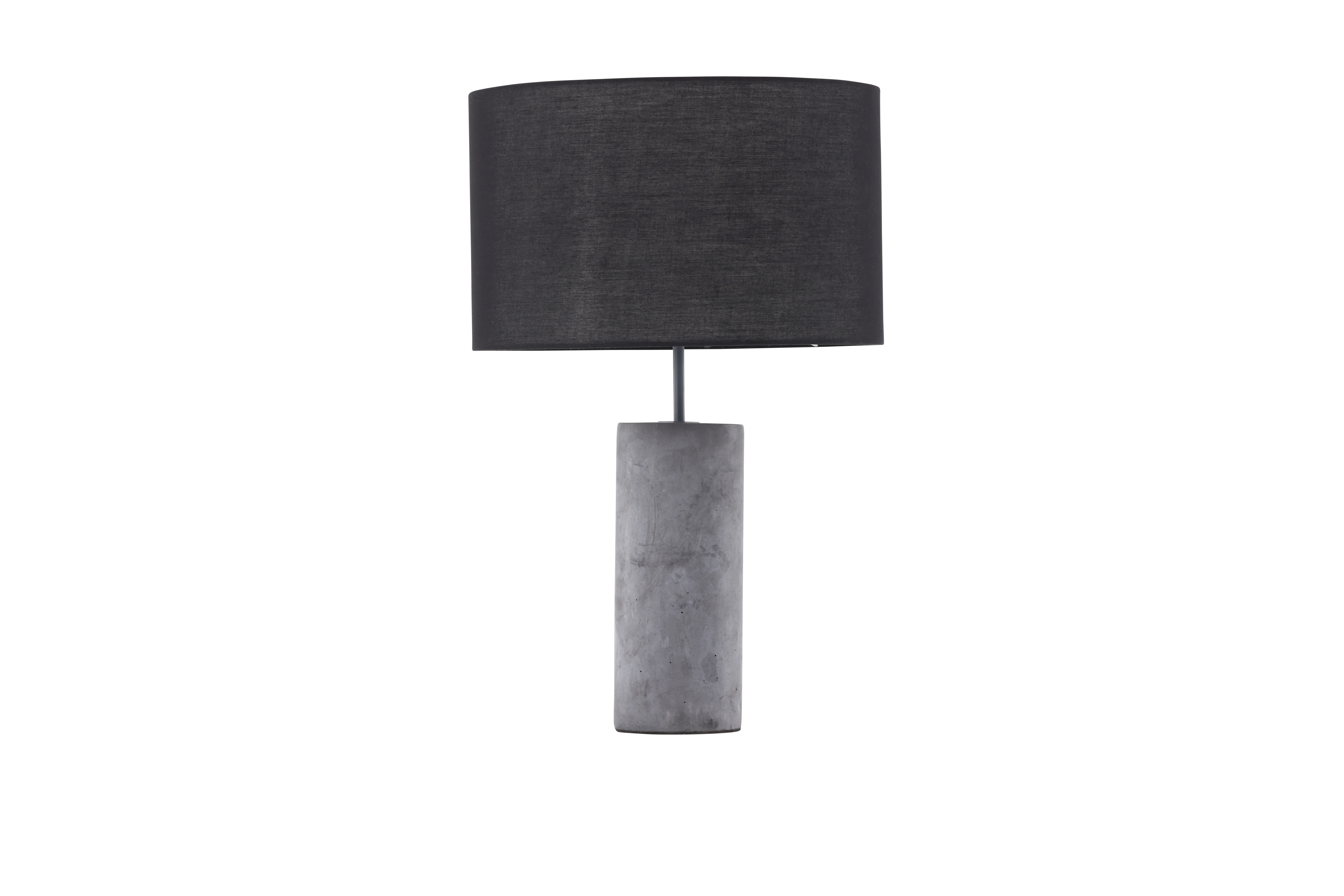 VENTURE DESIGN Nancy bordlampe - sort hør og grå beton