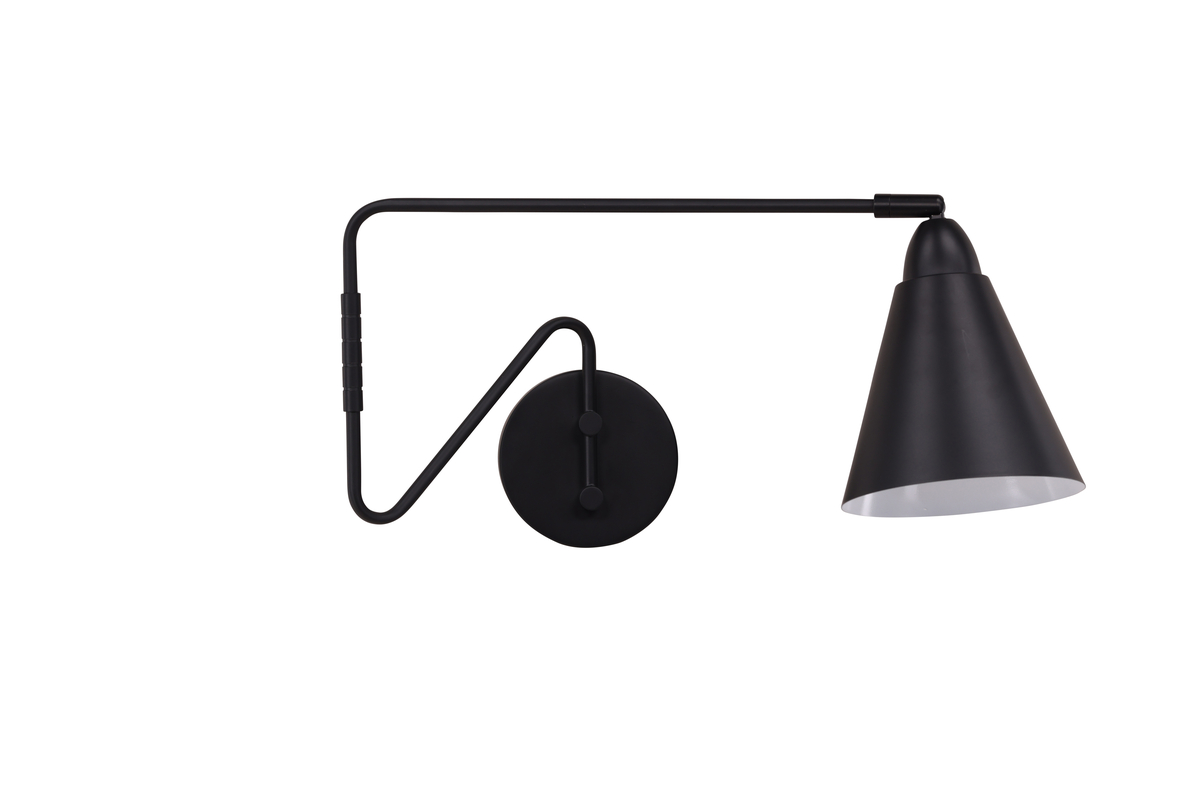 VENTURE DESIGN Amicola vegglampe – svart jern