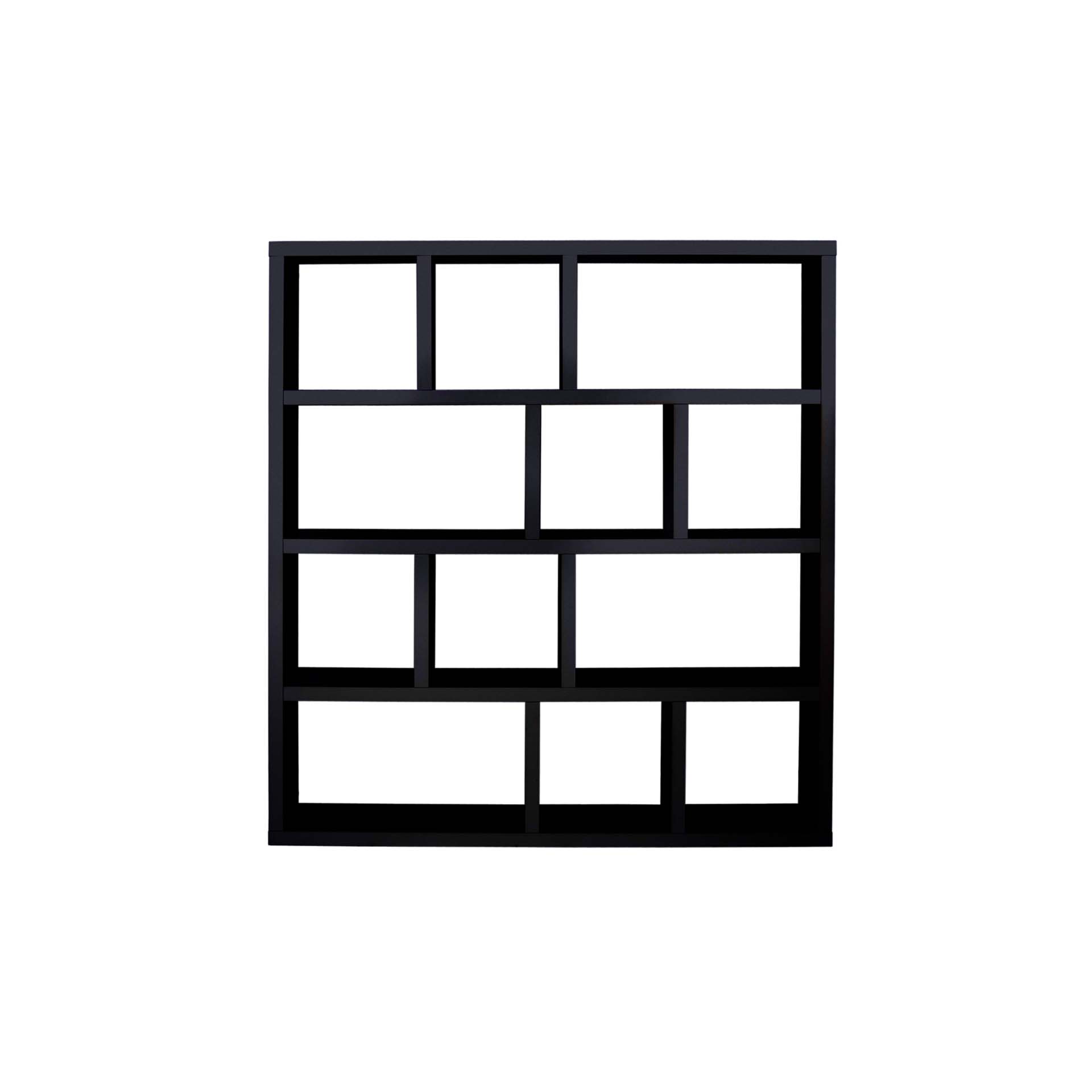 TEMAHOME Berlin Bokhylla 150 4L - Svart, 150 x 159 cm