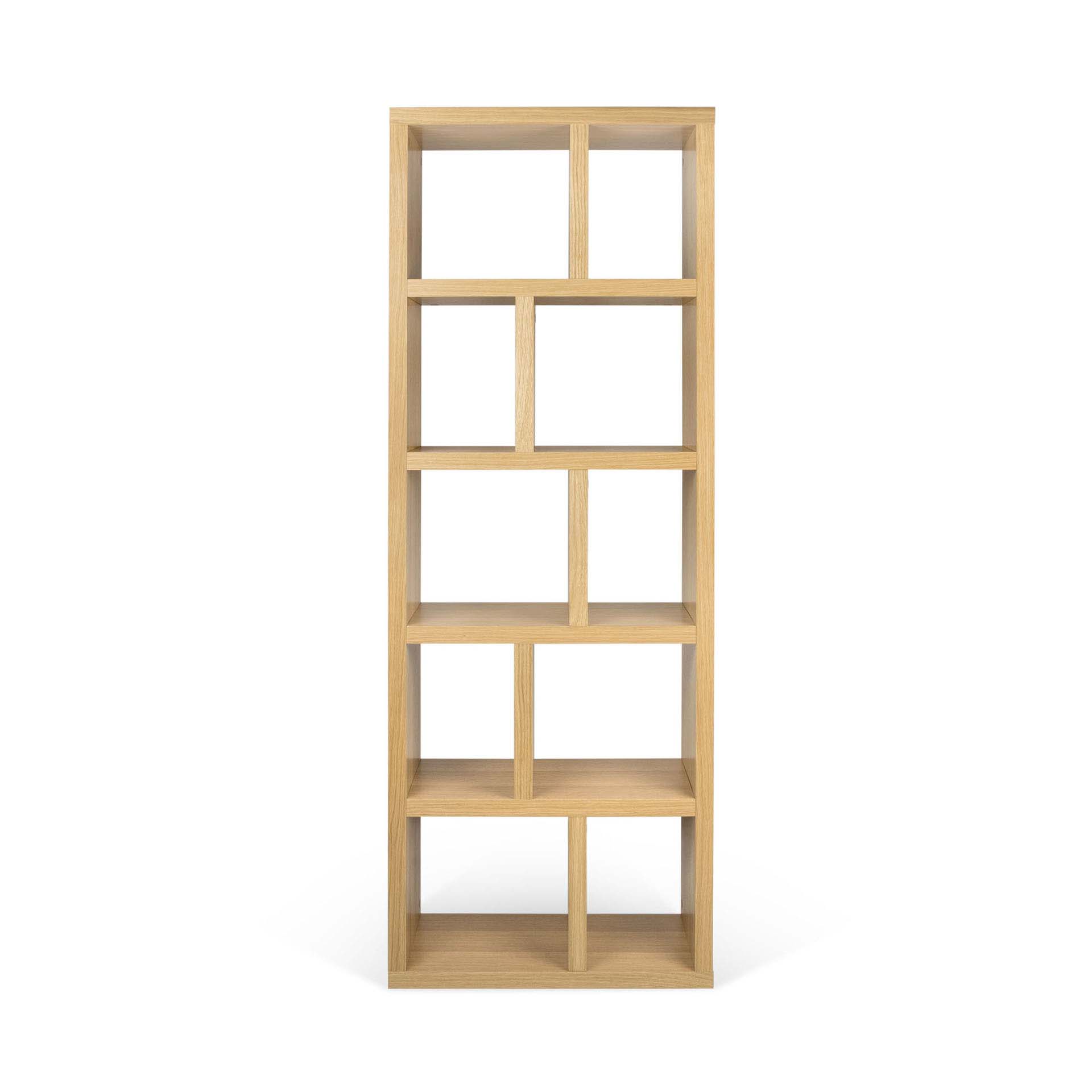 TEMAHOME Berlin Bokhylla 70 5L - Natur, ekfaner, 198x70x34 cm