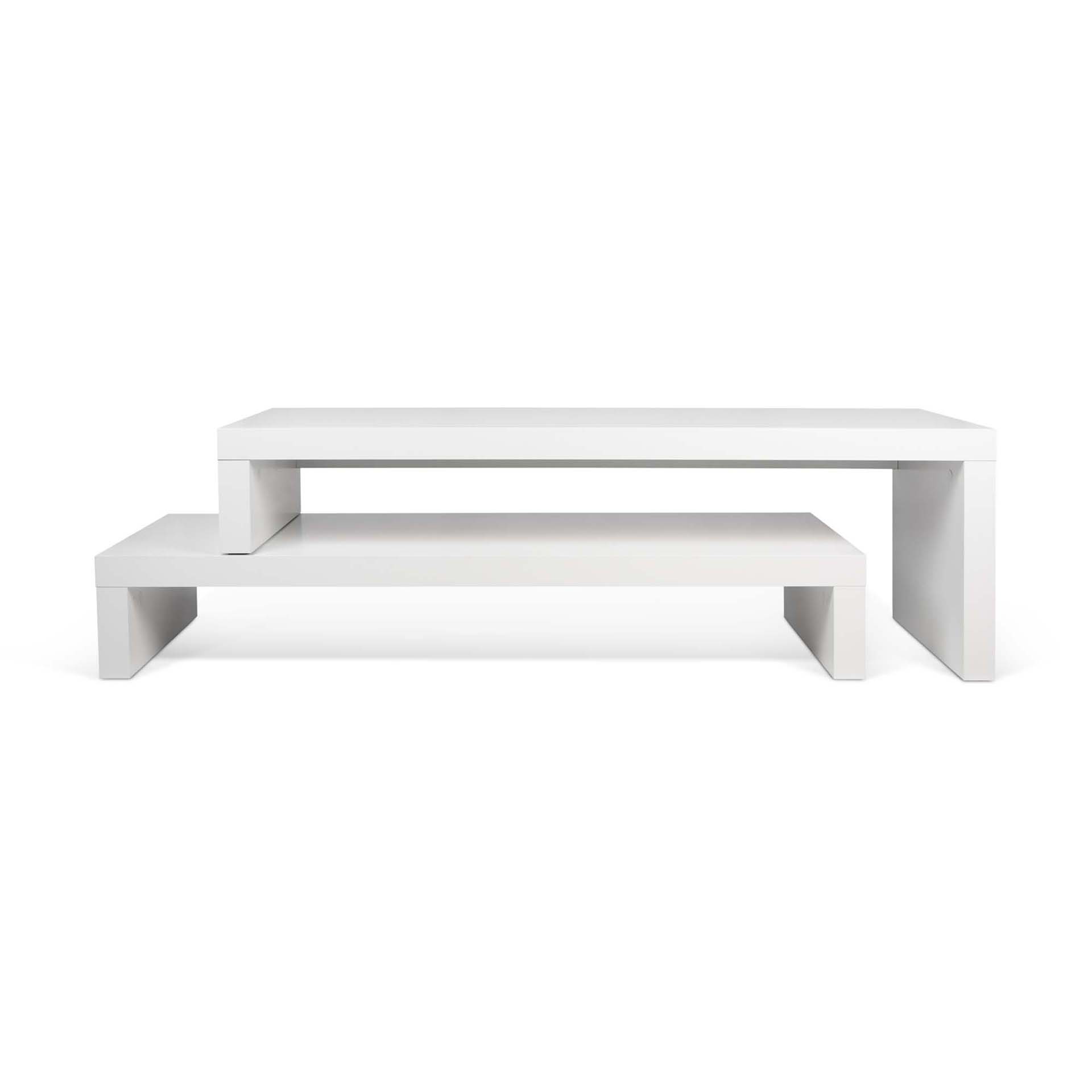 TEMAHOME Cliff TV-bänk - Vit, 125-235 cm