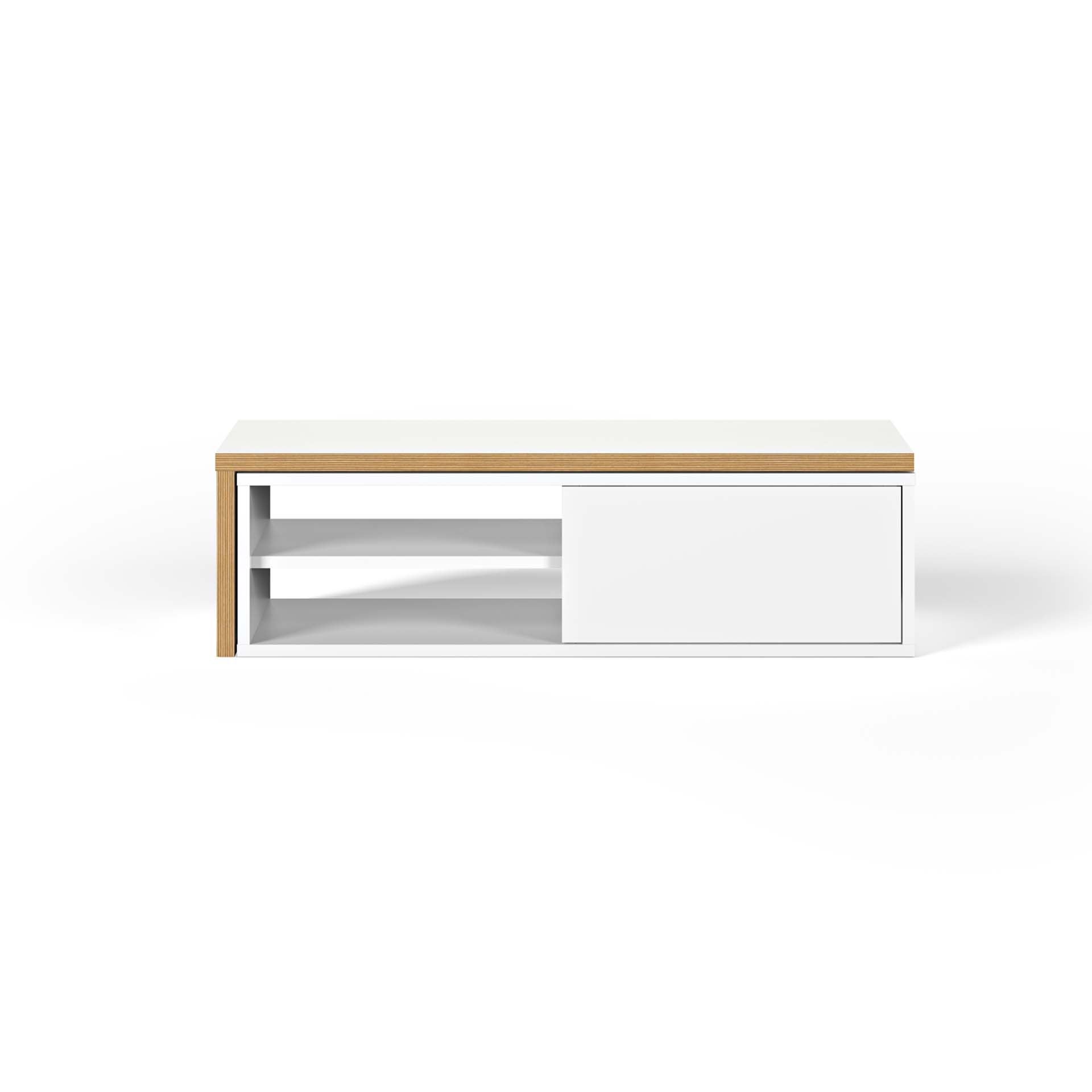 TEMAHOME Move TV-bänk - Vit/Natur, 110-203 cm