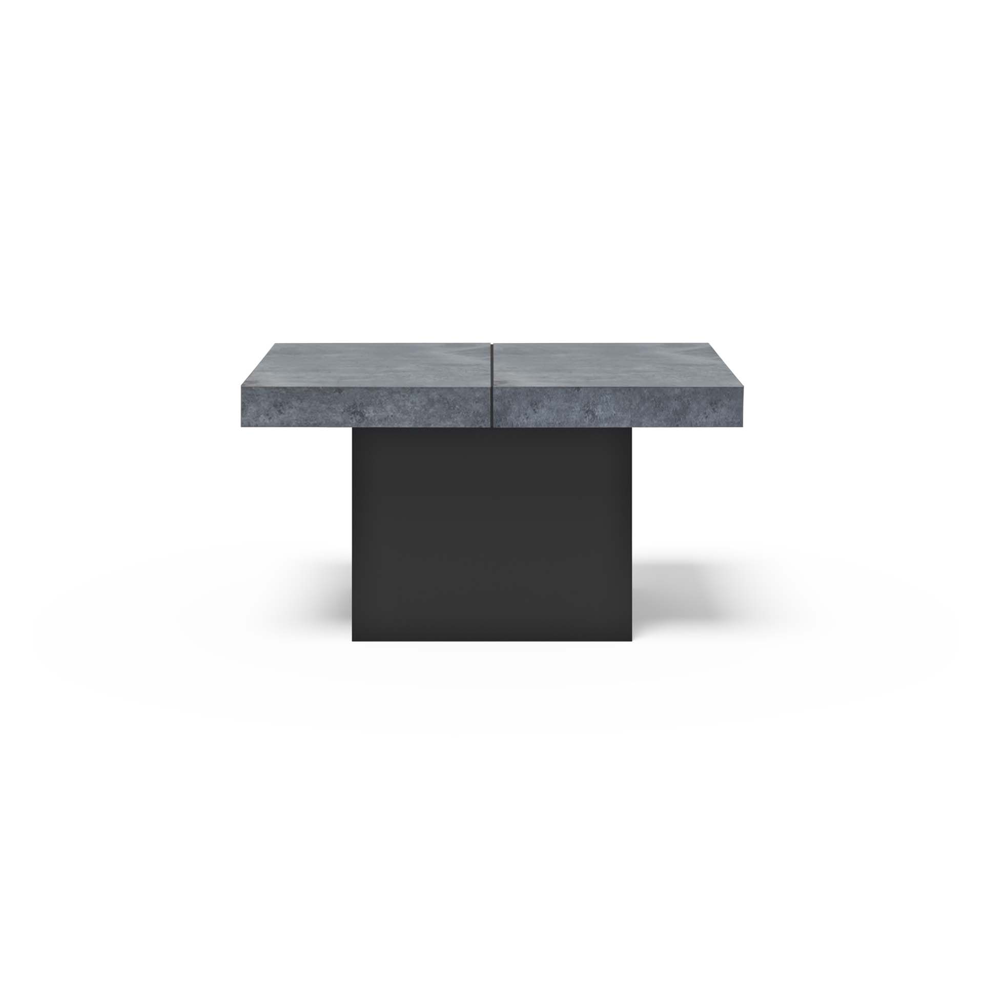 TEMAHOME Chess Sidobord - Betonglook/Svart - 88x65x47 cm